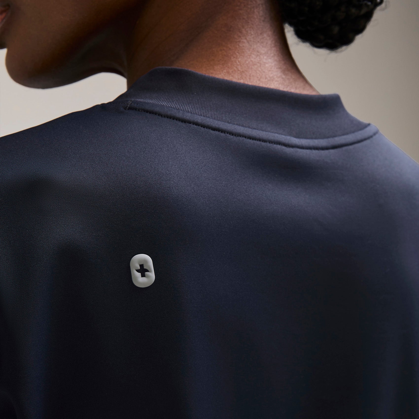 Mira Banded Scrub Top - Navy