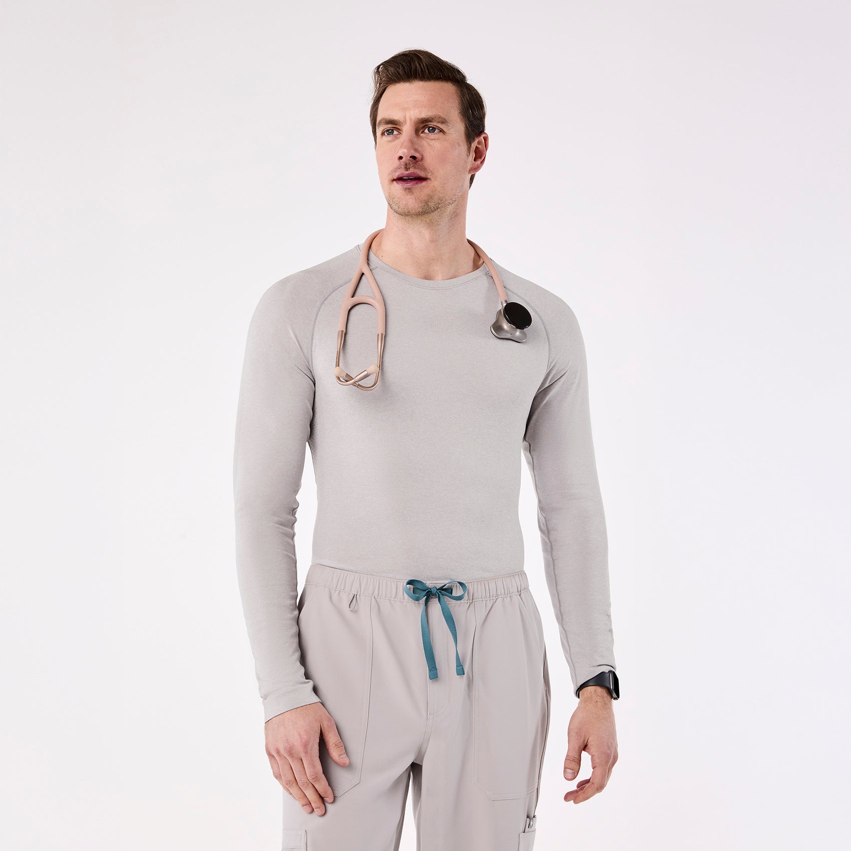 Makato Seamless Long-Sleeve Underscrub - Slate