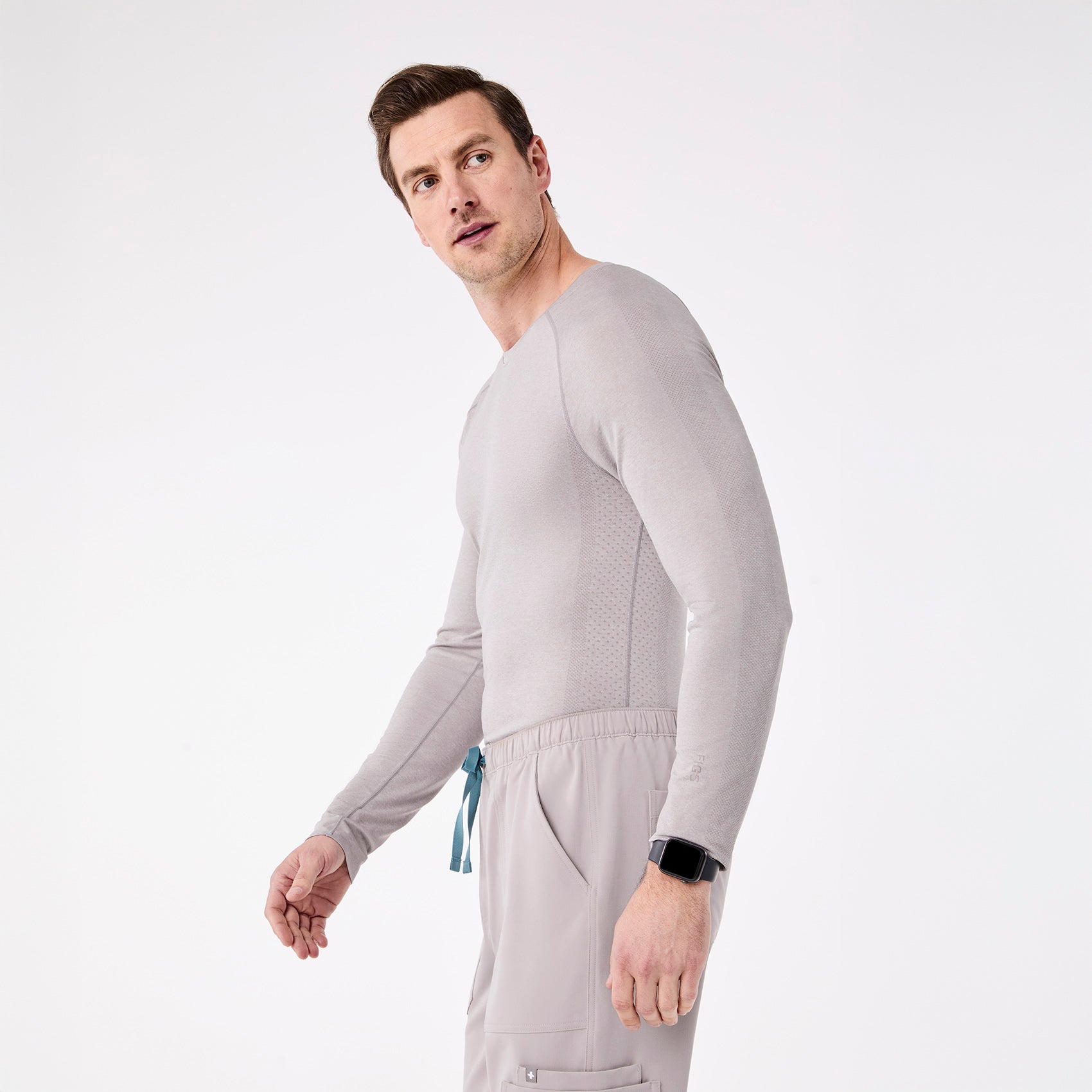 Makato Seamless Long-Sleeve Underscrub - Slate