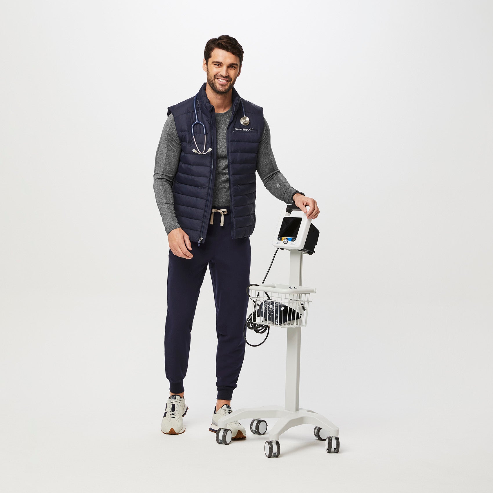 Packable Puffer Vest - Navy