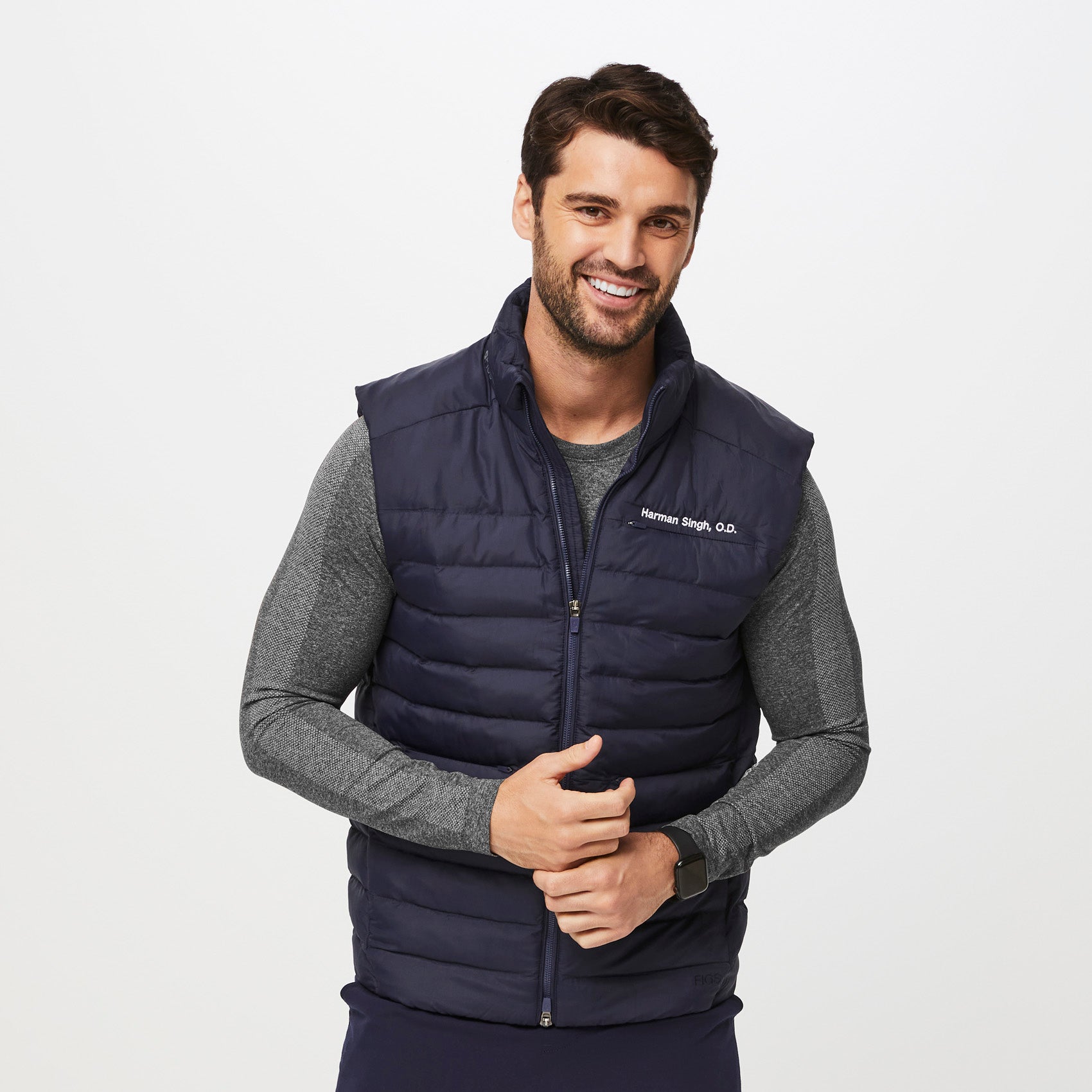 Packable Puffer Vest - Navy