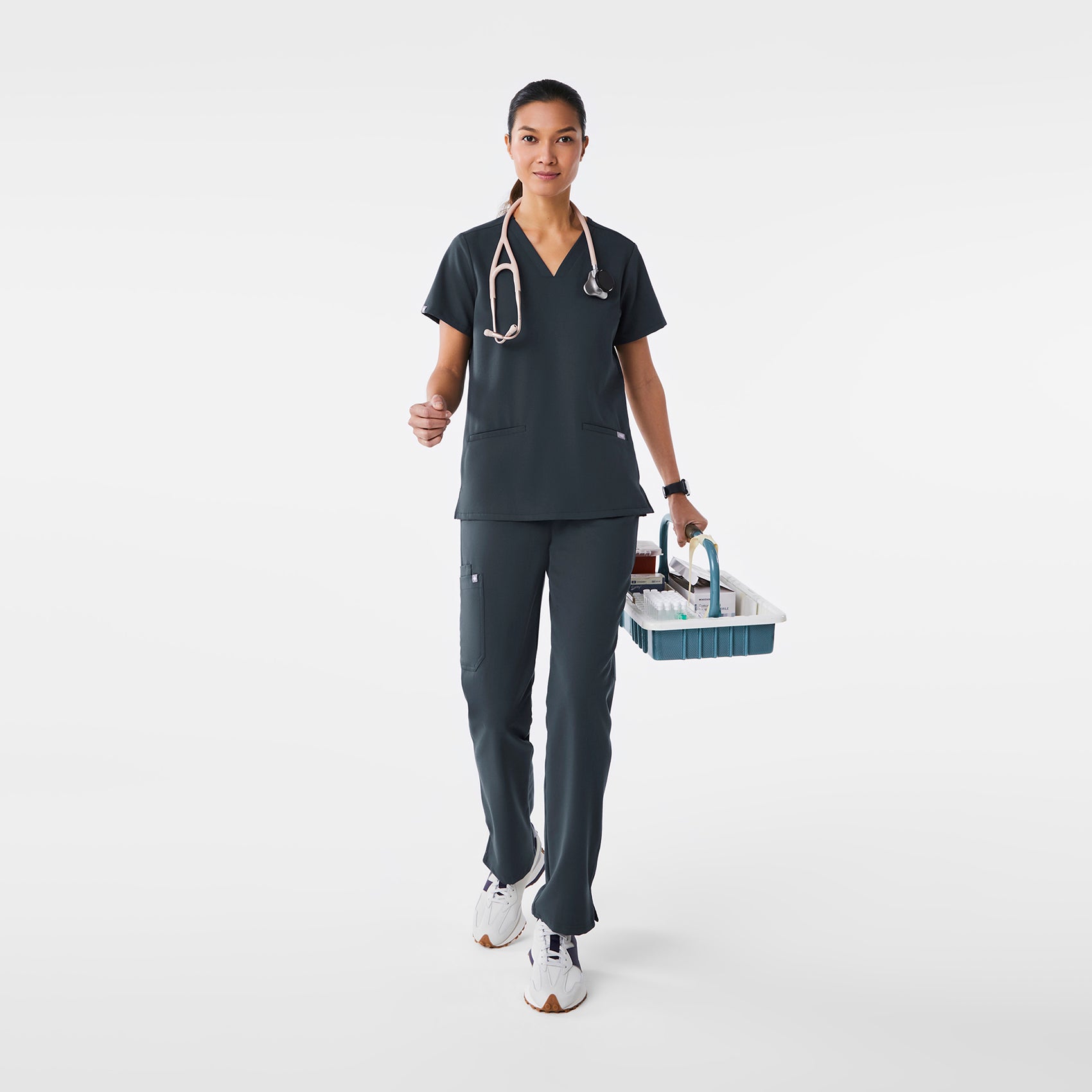 Casma Scrub Top™ - Dark Harbor