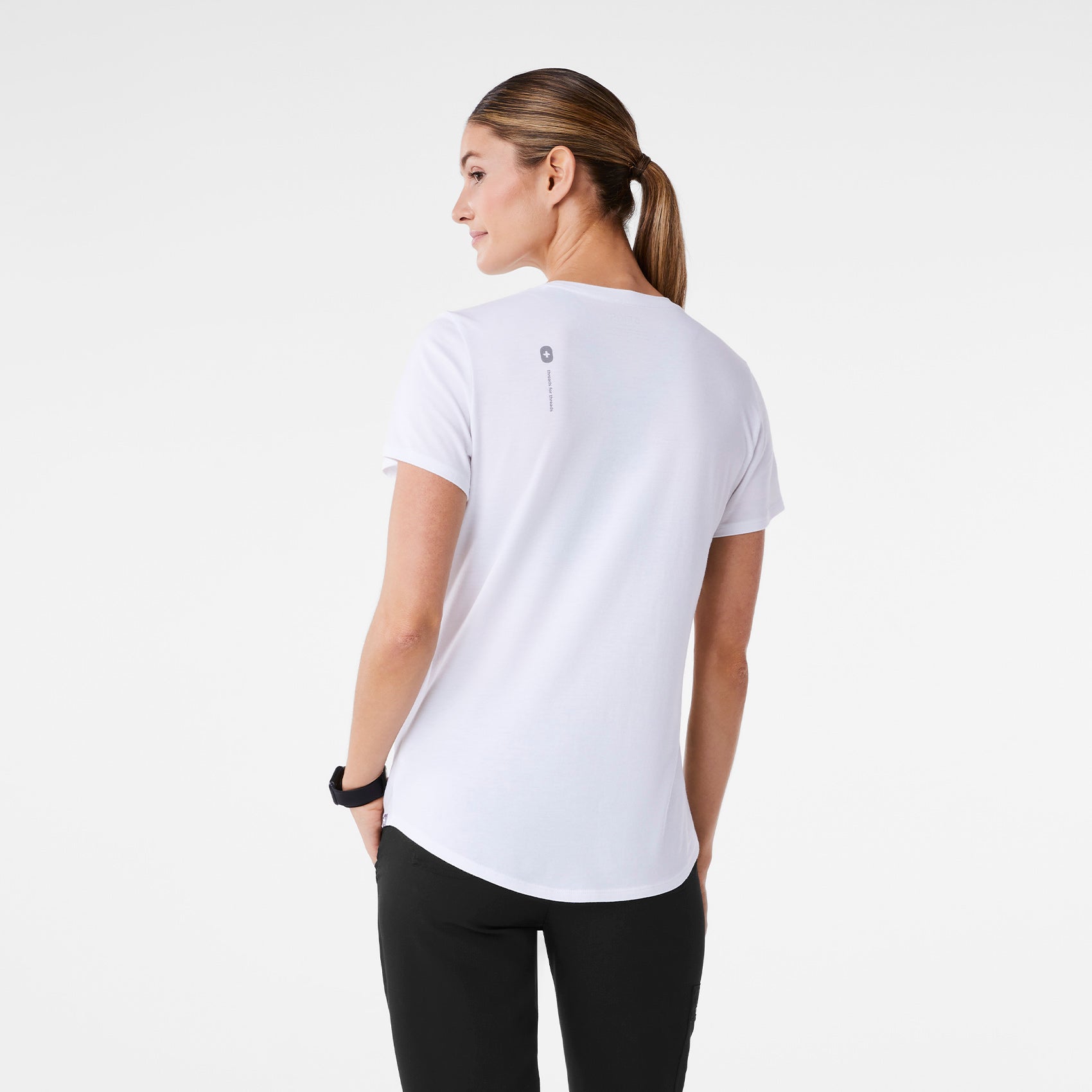 Healthcare is Human Short-Sleeve Underscrub - Optic White