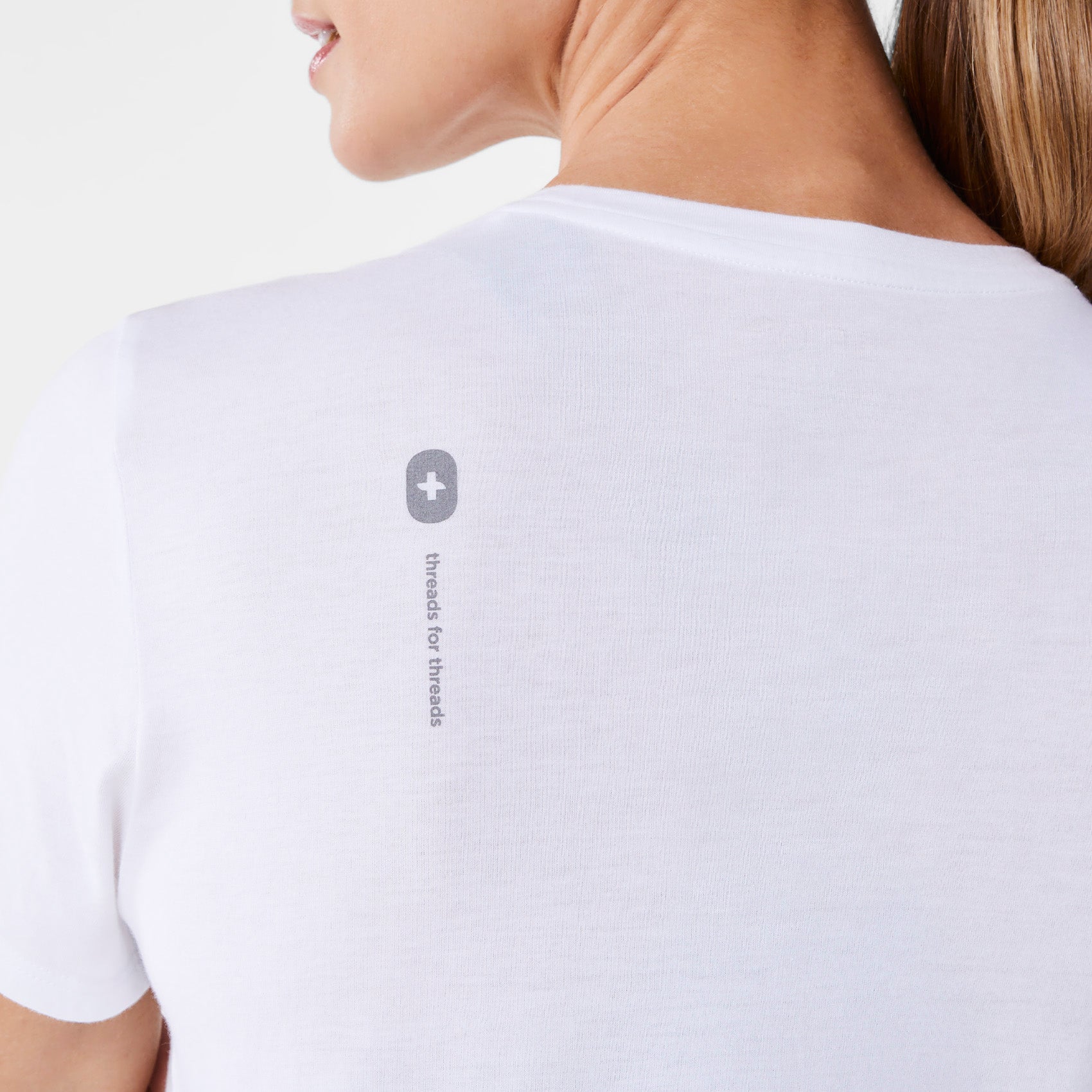 Healthcare is Human Short-Sleeve Underscrub - Optic White