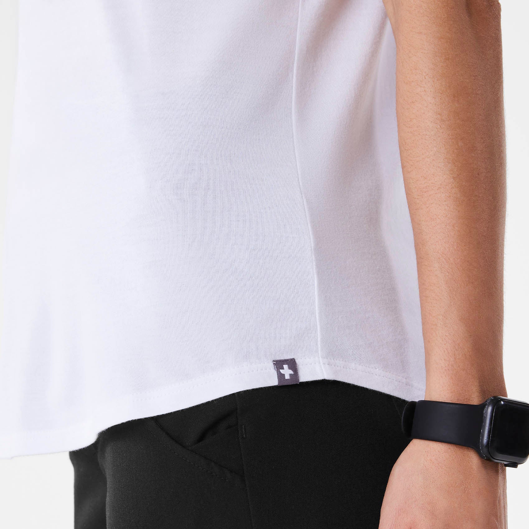 Healthcare is Human Short-Sleeve Underscrub - Optic White