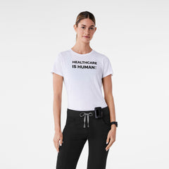 Healthcare is Human Short-Sleeve Underscrub - Optic White