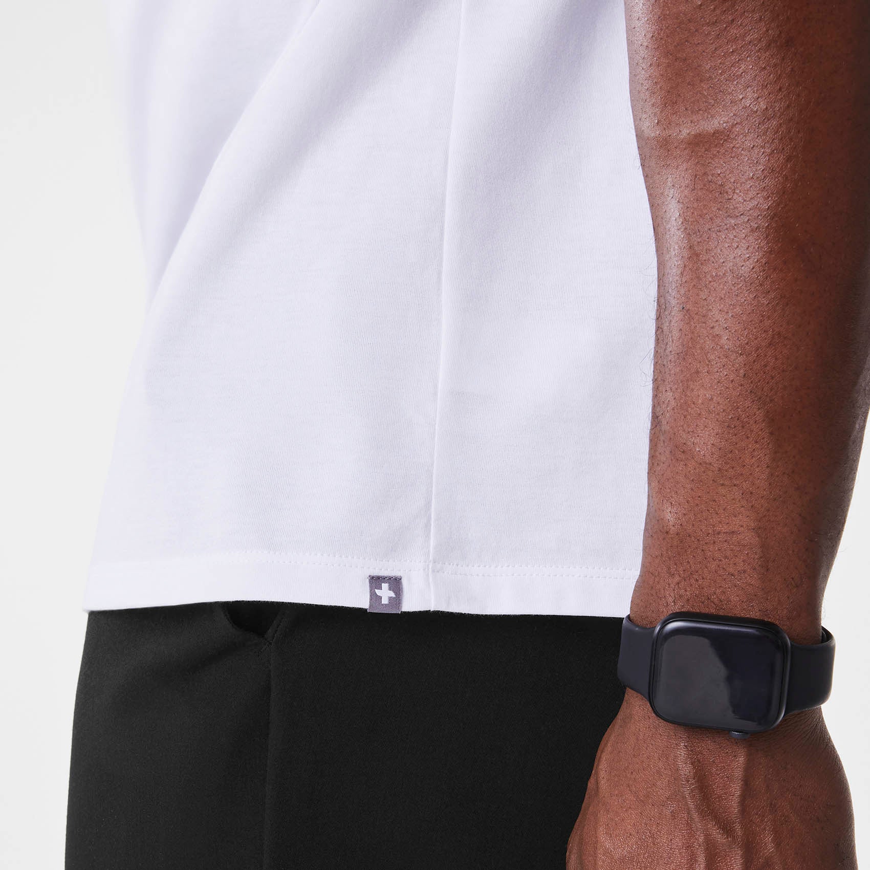 Healthcare is Human Short-Sleeve Underscrub - Optic White