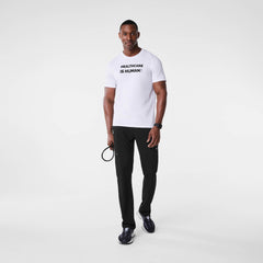 Healthcare is Human Short-Sleeve Underscrub - Optic White