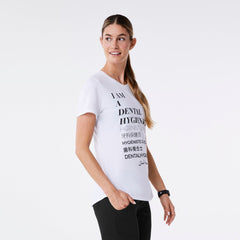 Dental Hygienist Short-Sleeve Underscrub - White