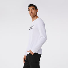 FIGS Logo Long-Sleeve Underscrub - White