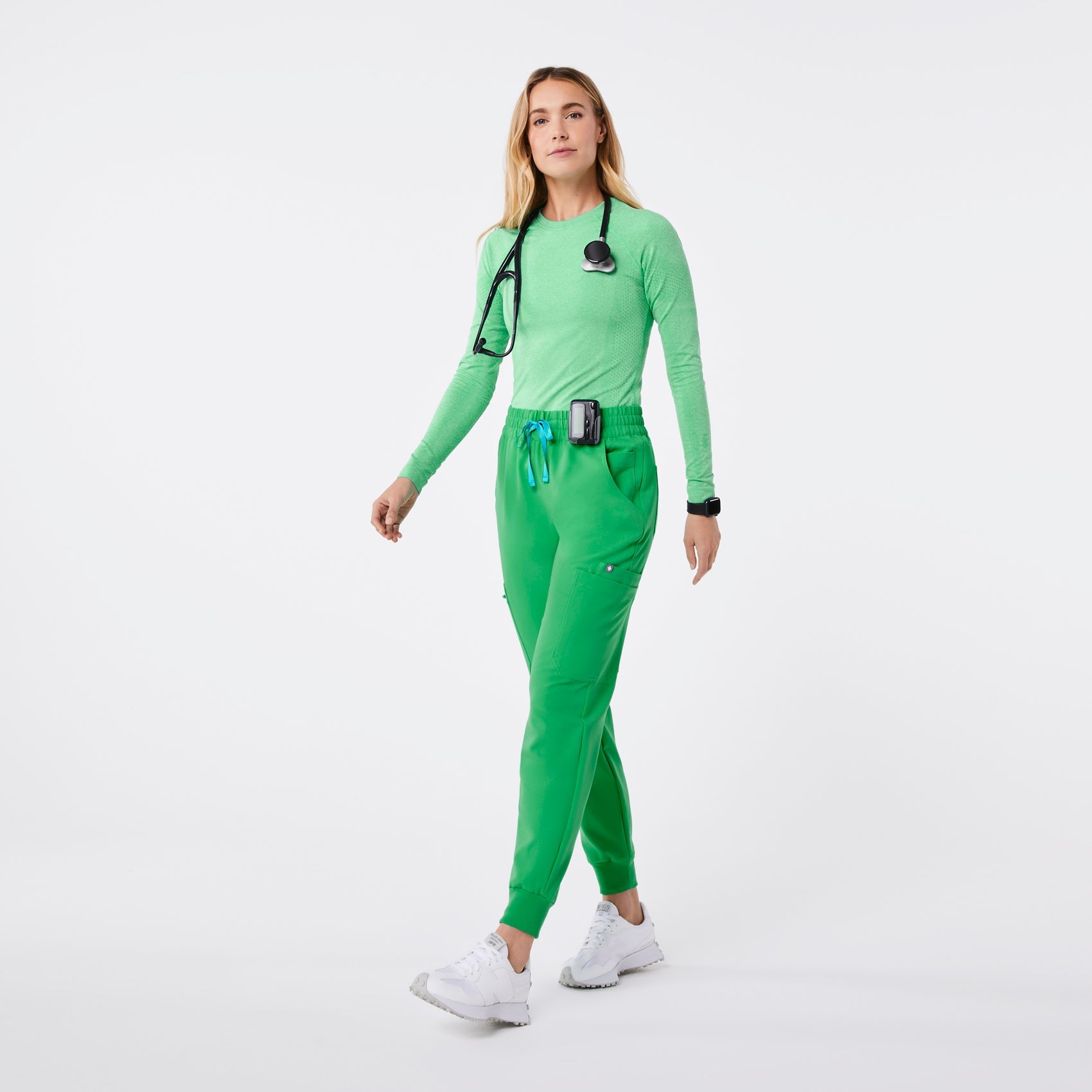 Uman High-Rise Jogger Scrub Pant - Emerald