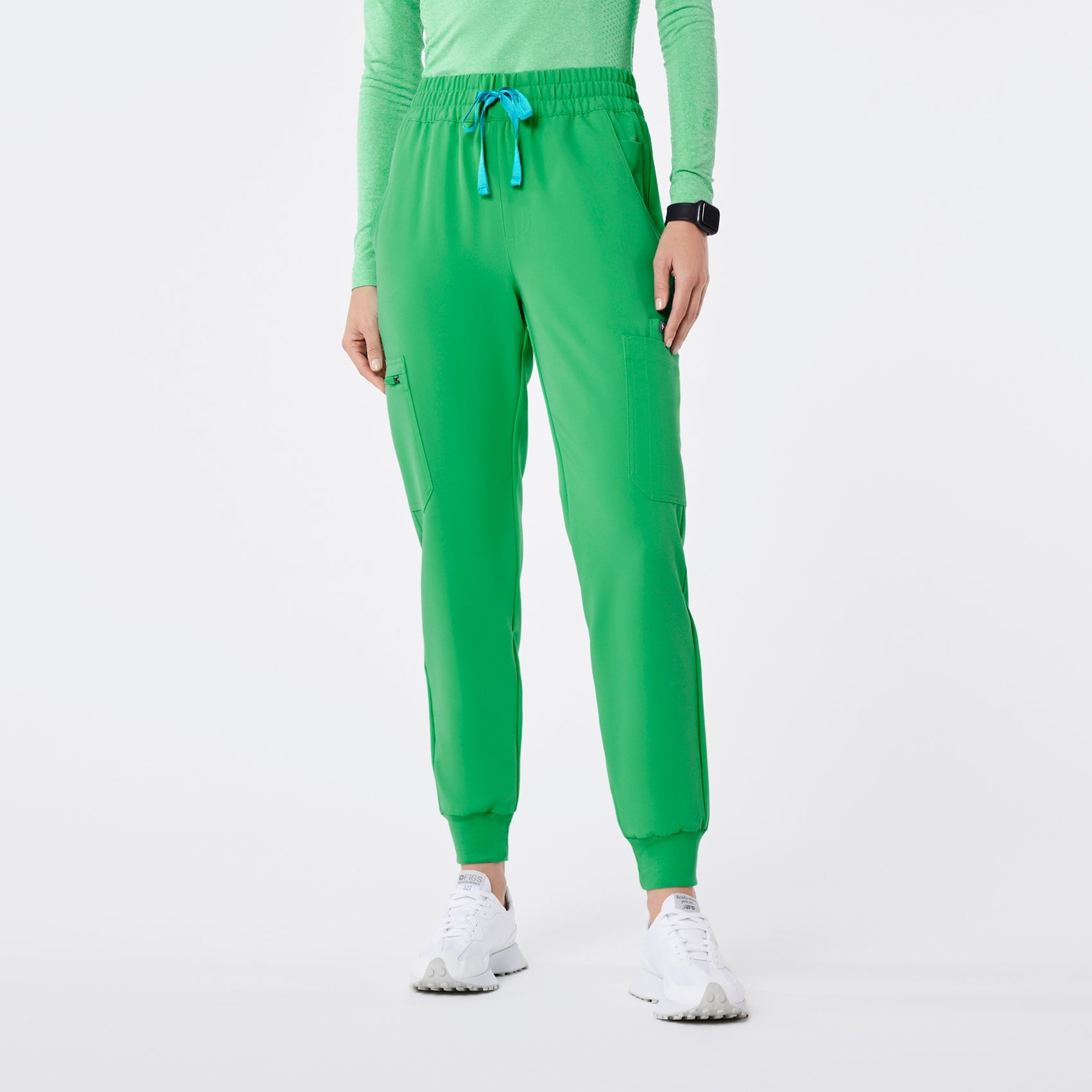 Uman High-Rise Jogger Scrub Pant - Emerald