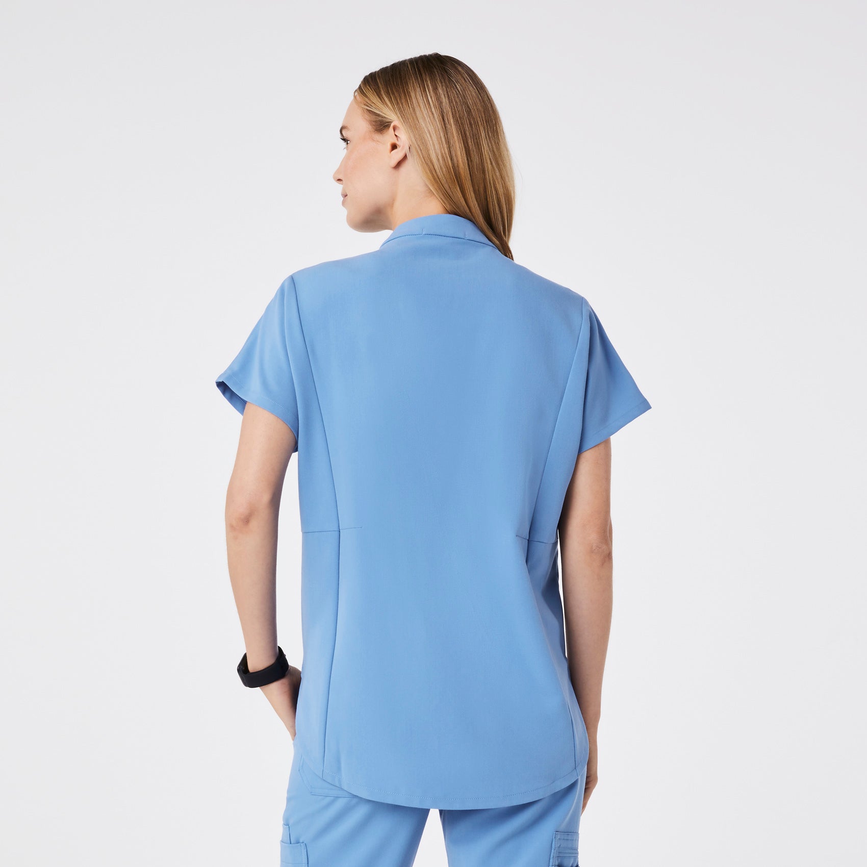 Montex Relaxed Scrub Top - Ceil Blue