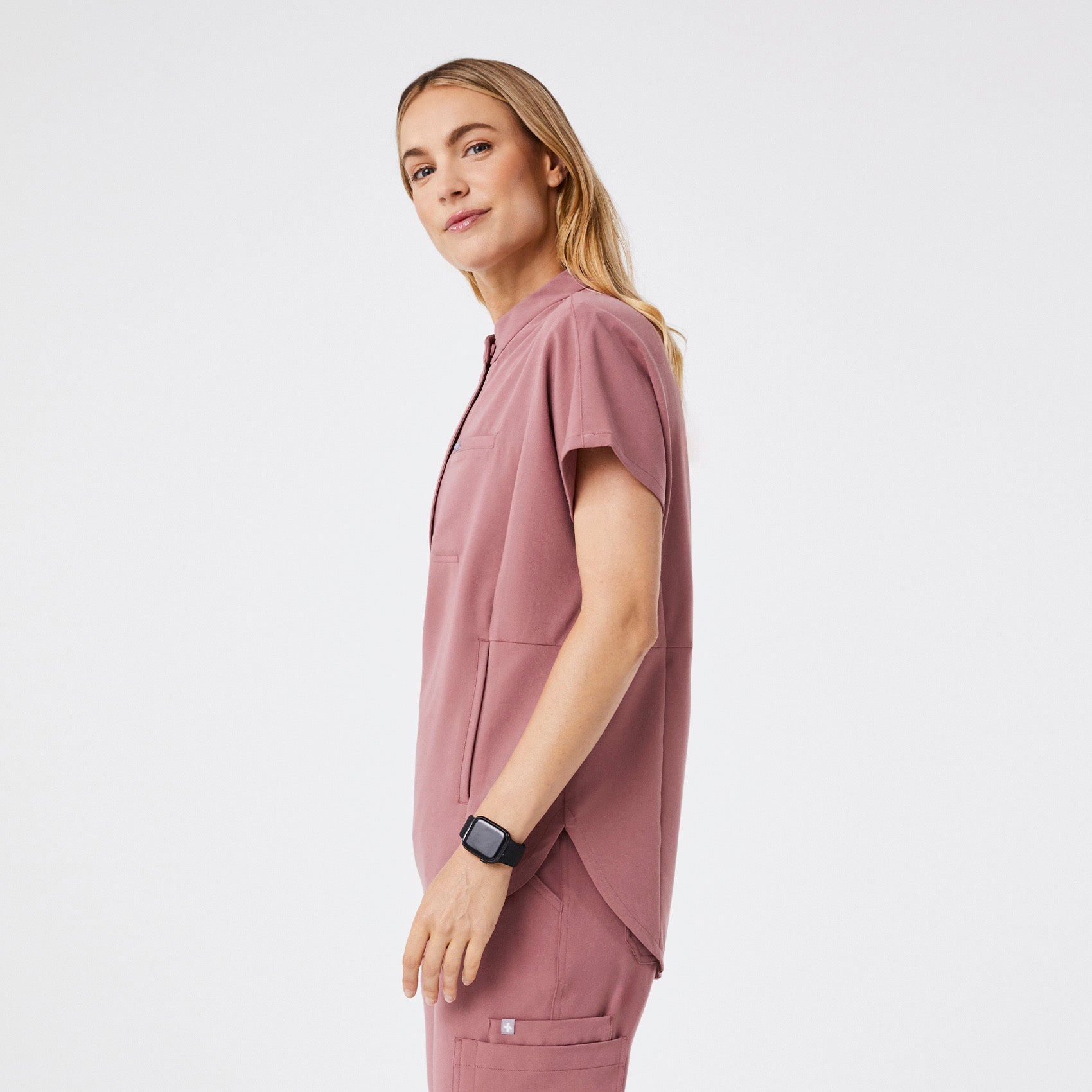 Montex Relaxed Scrub Top - Mauve