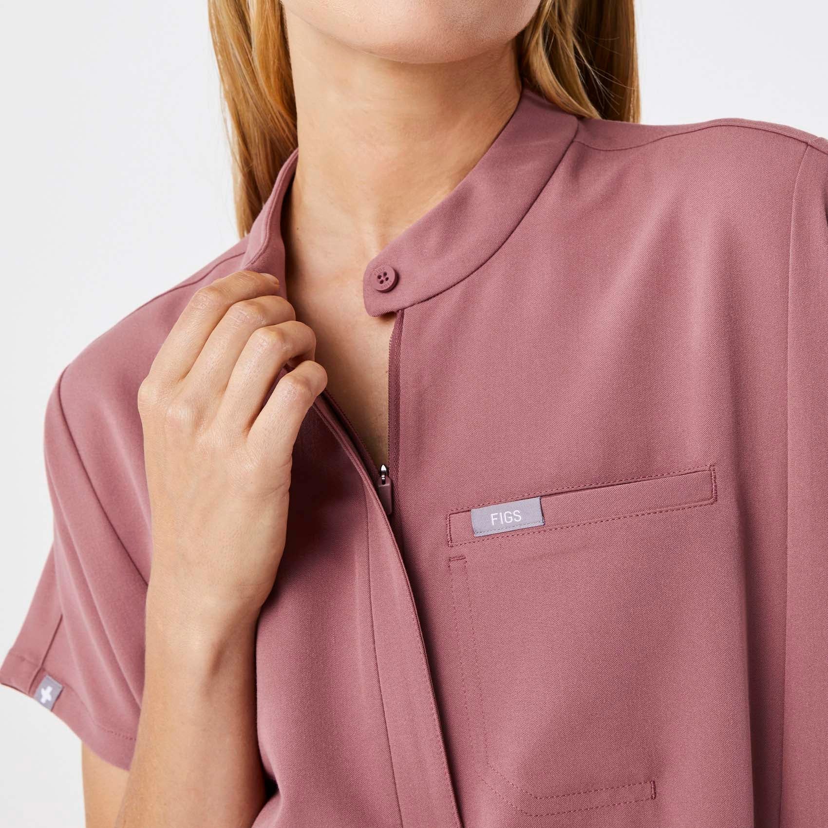 Montex Relaxed Scrub Top - Mauve