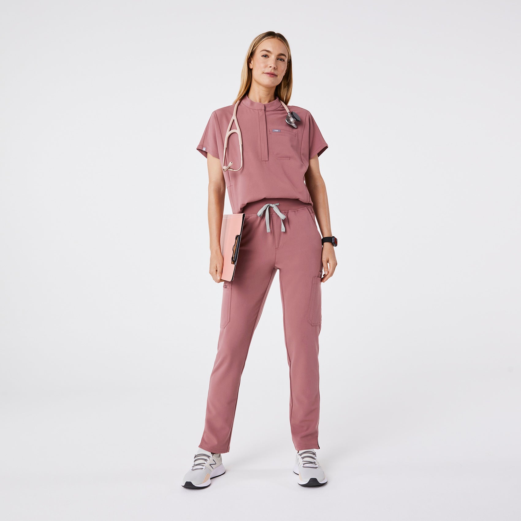 Montex Relaxed Scrub Top - Mauve