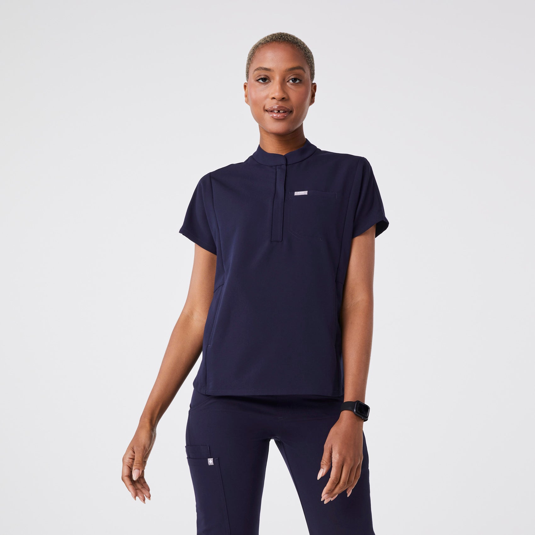 Montex Relaxed Scrub Top - Navy