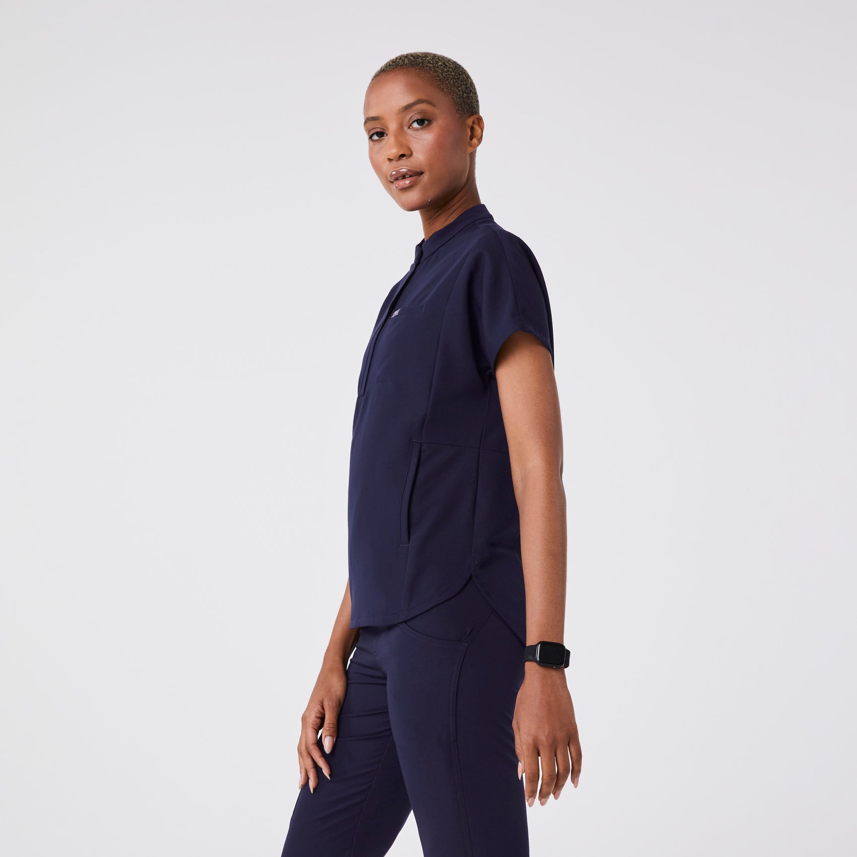 Montex Relaxed Scrub Top - Navy