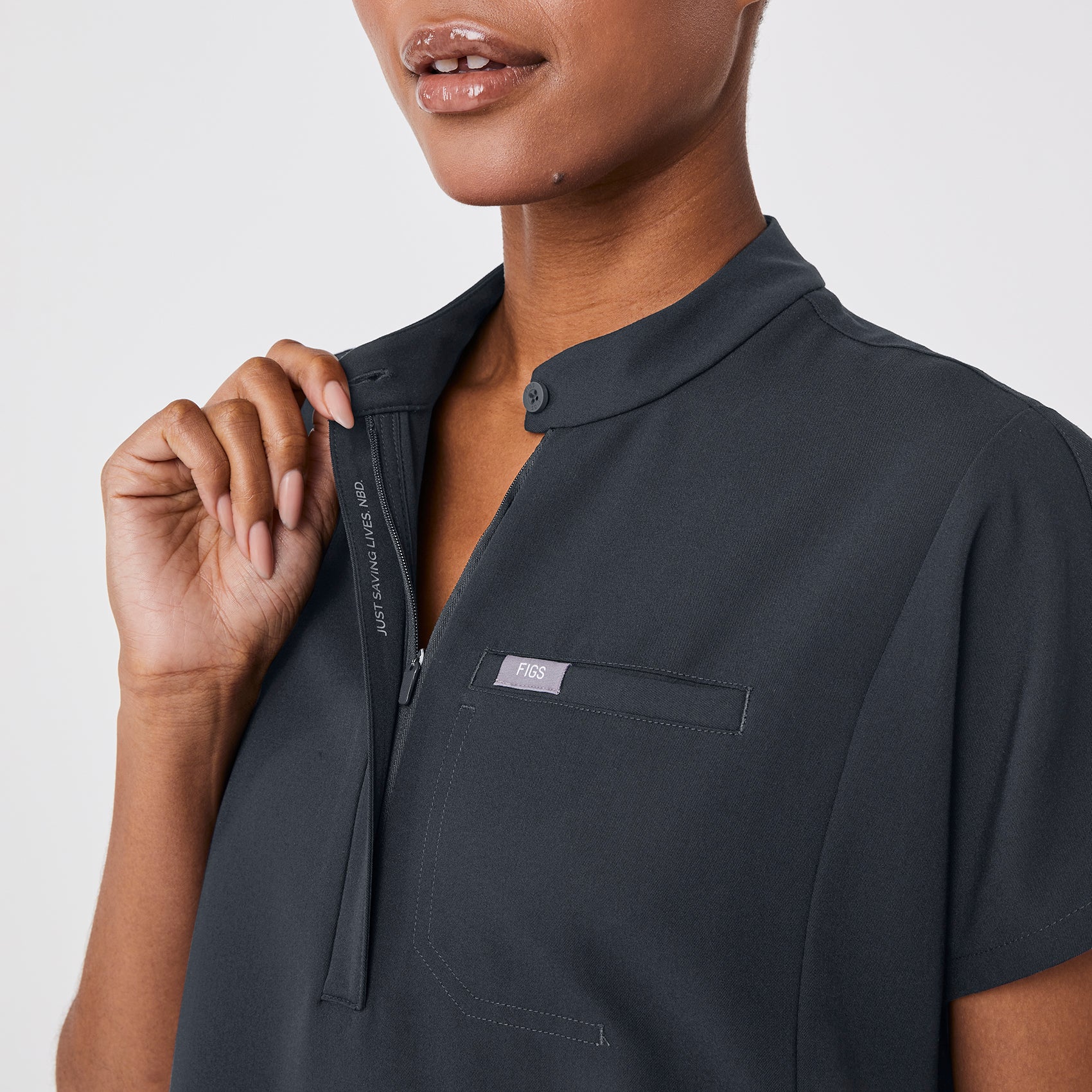 Montex Relaxed Scrub Top - Dark Harbor