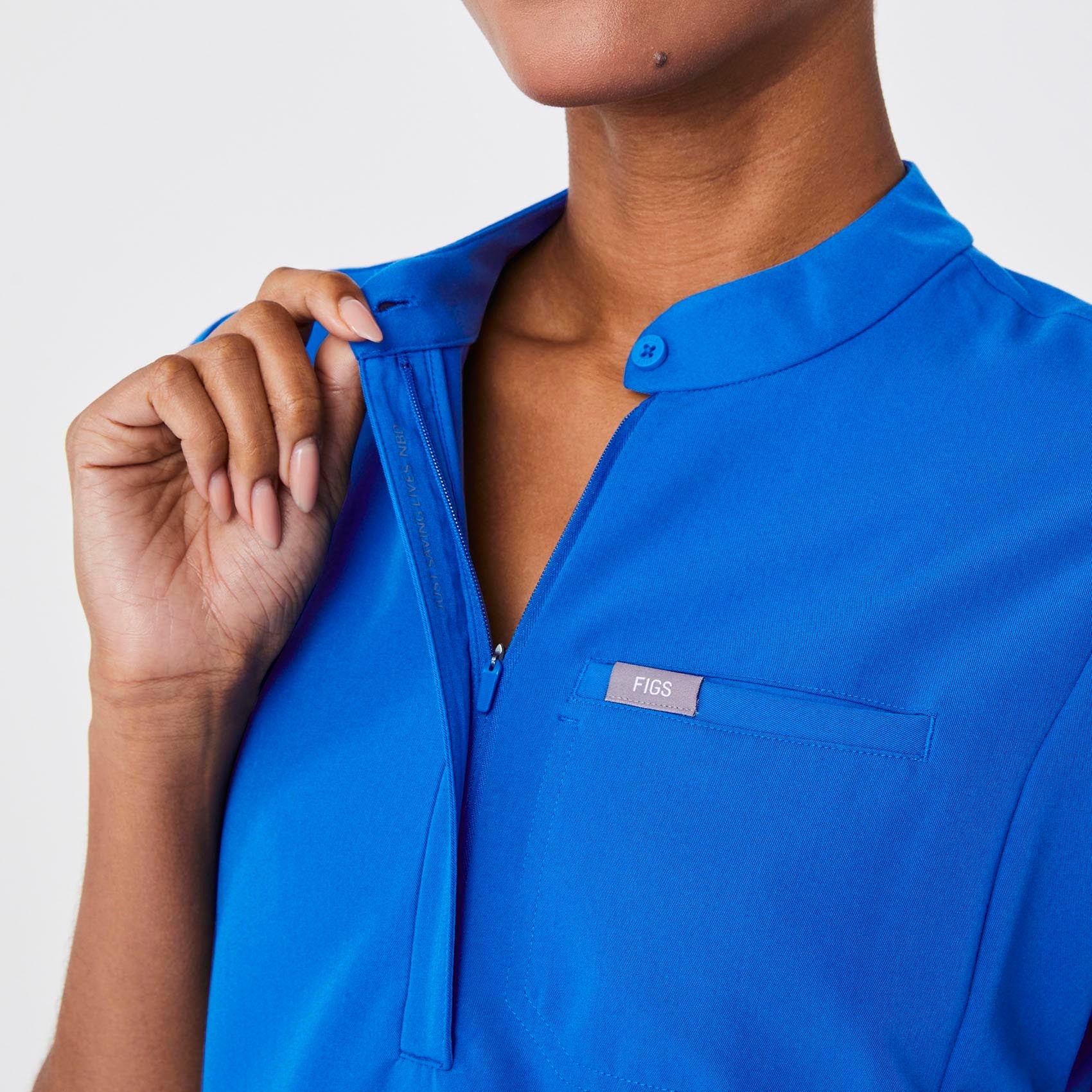 Montex Relaxed Scrub Top - Royal Blue
