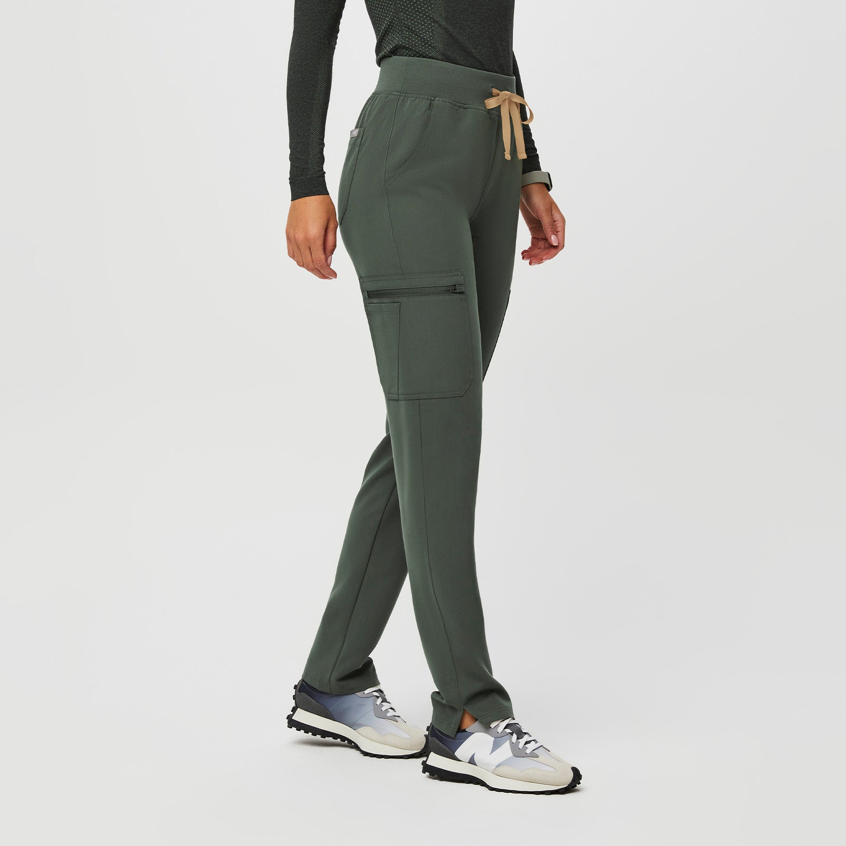 Yola High-Rise Slim Scrub Pant™ - Moss