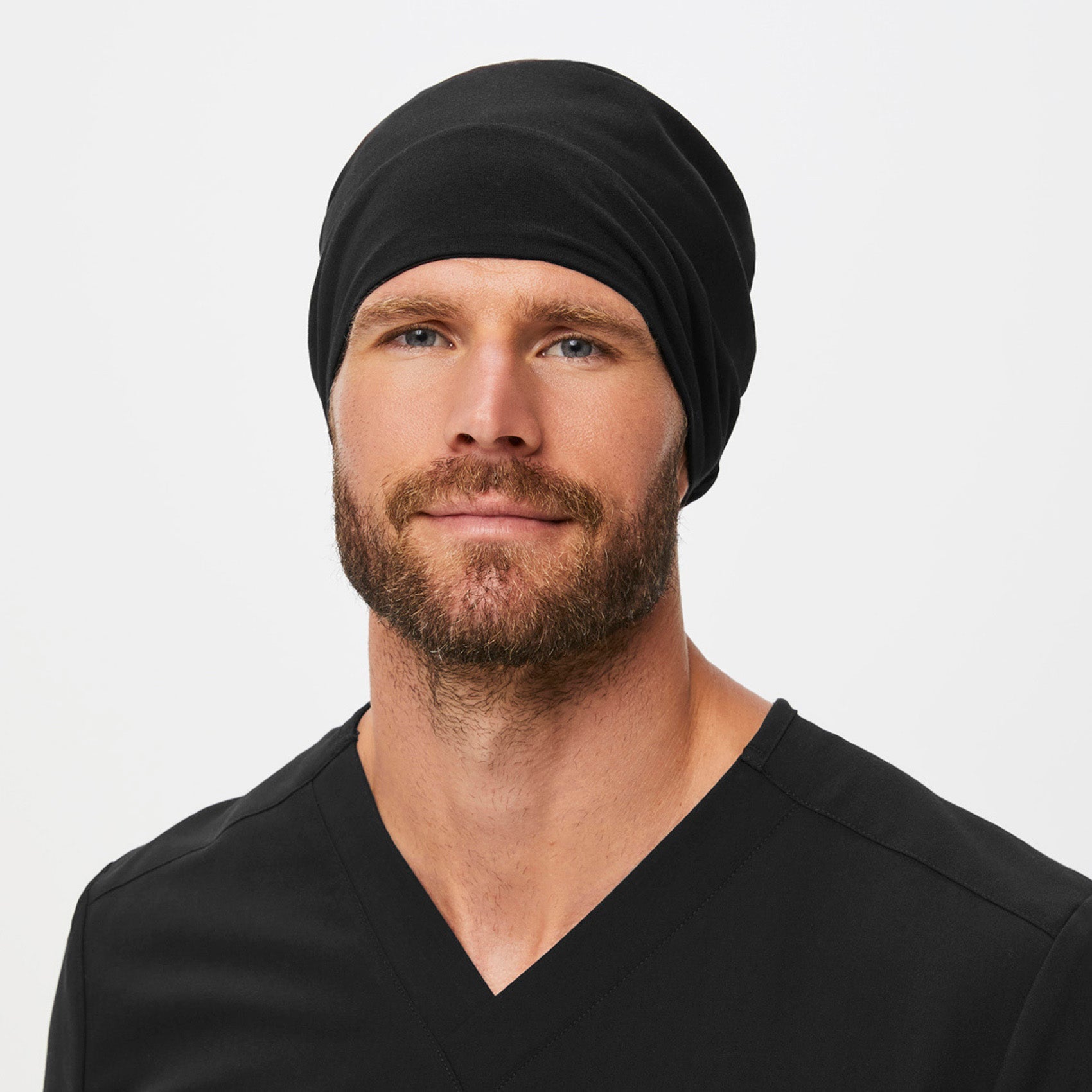 Modern Expandable Scrub Cap - Black