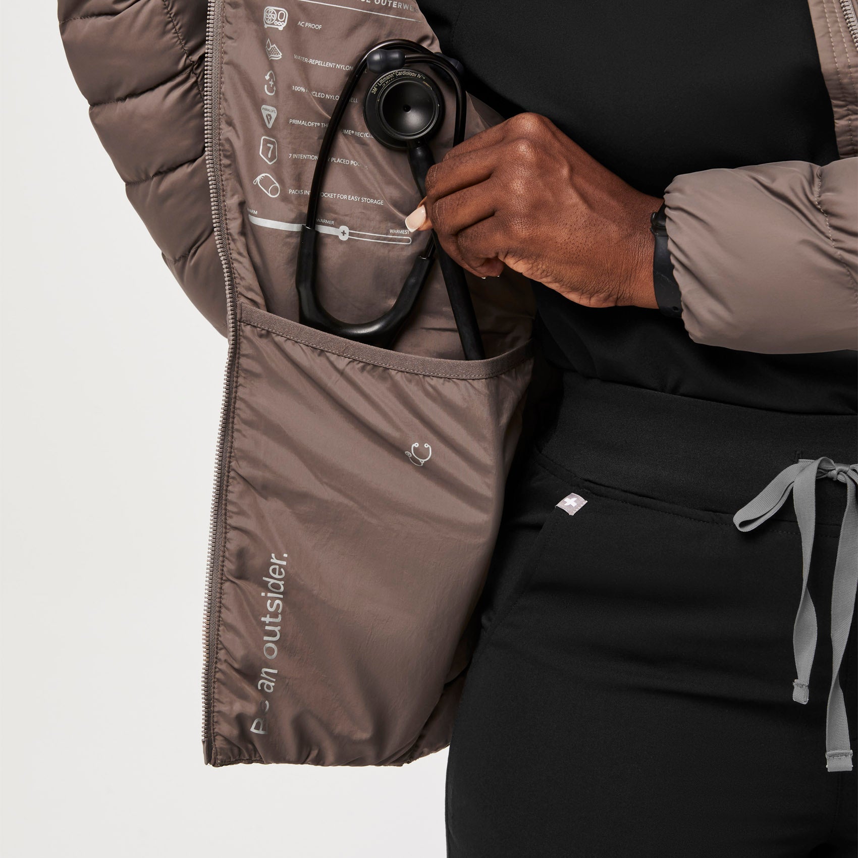 Packable Puffer Jacket - Cacao