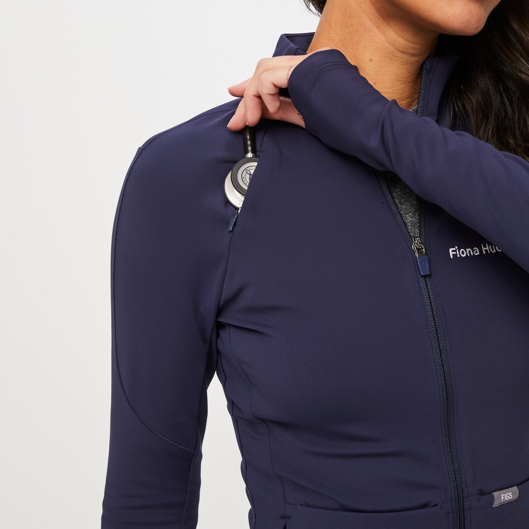 ContourKnit Scrub Jacket™ - Navy