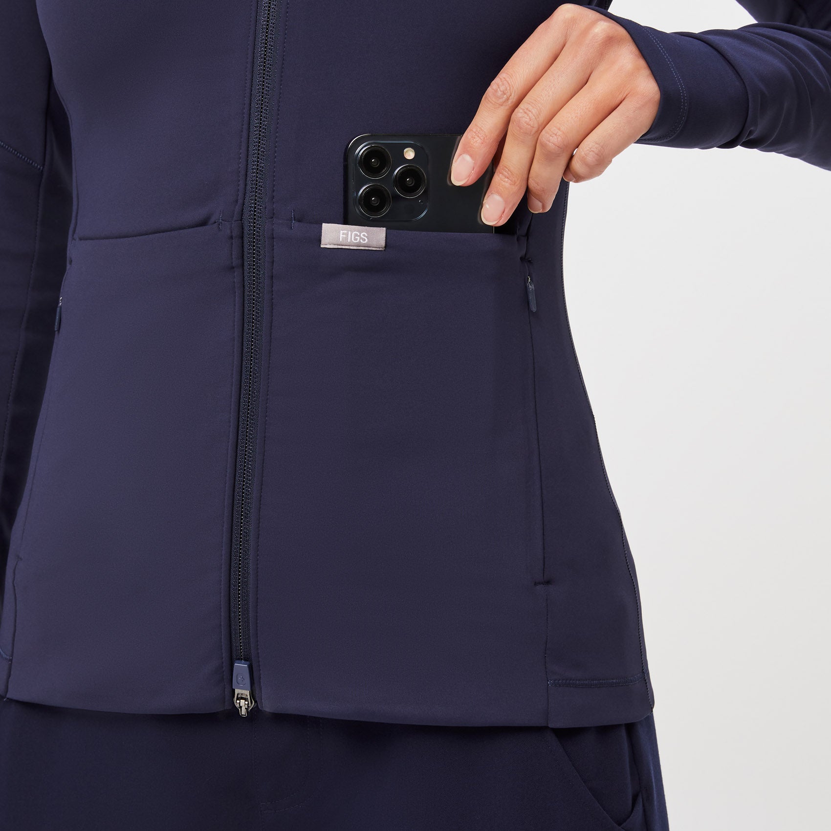ContourKnit Scrub Jacket™ - Navy