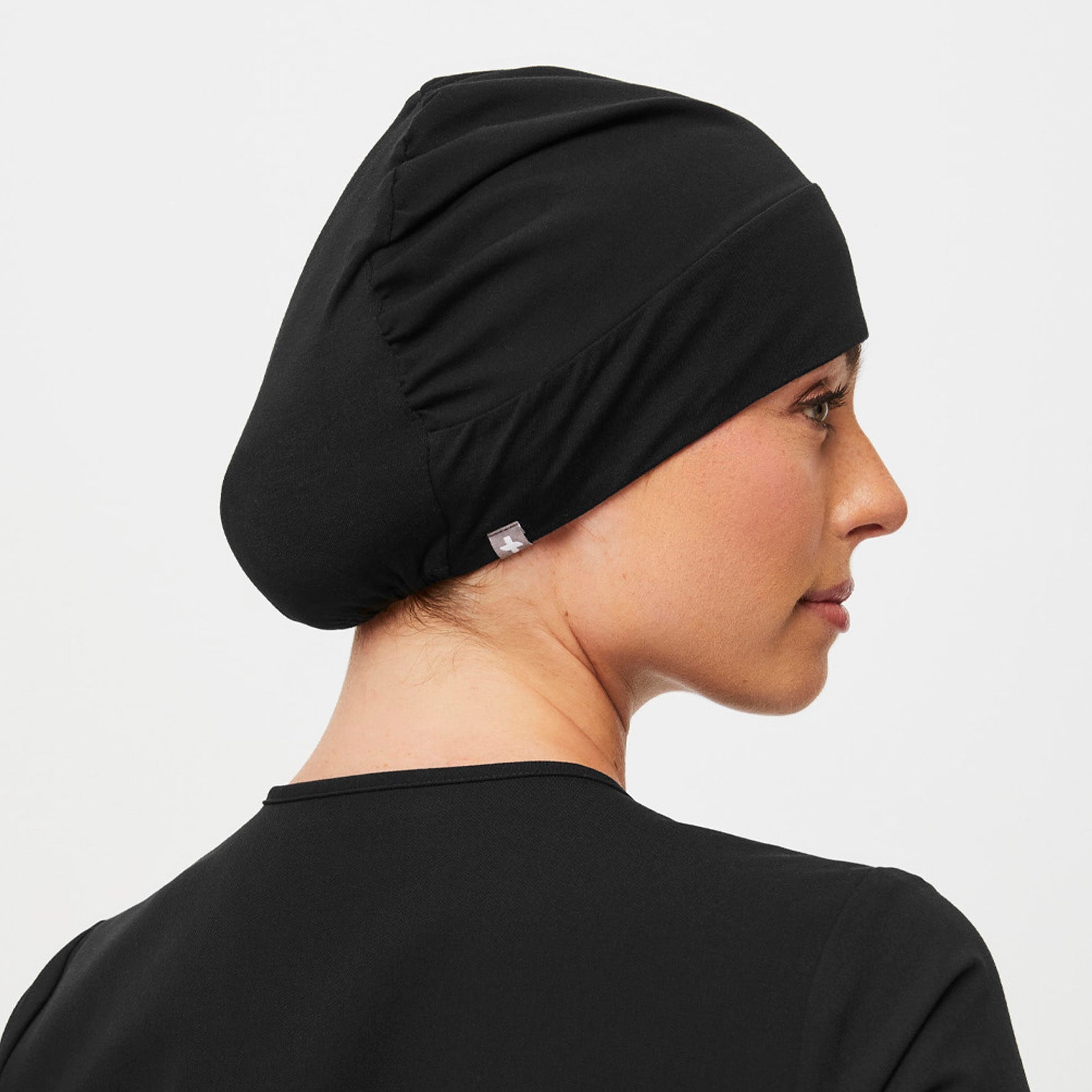 Modern Expandable Scrub Cap - Black