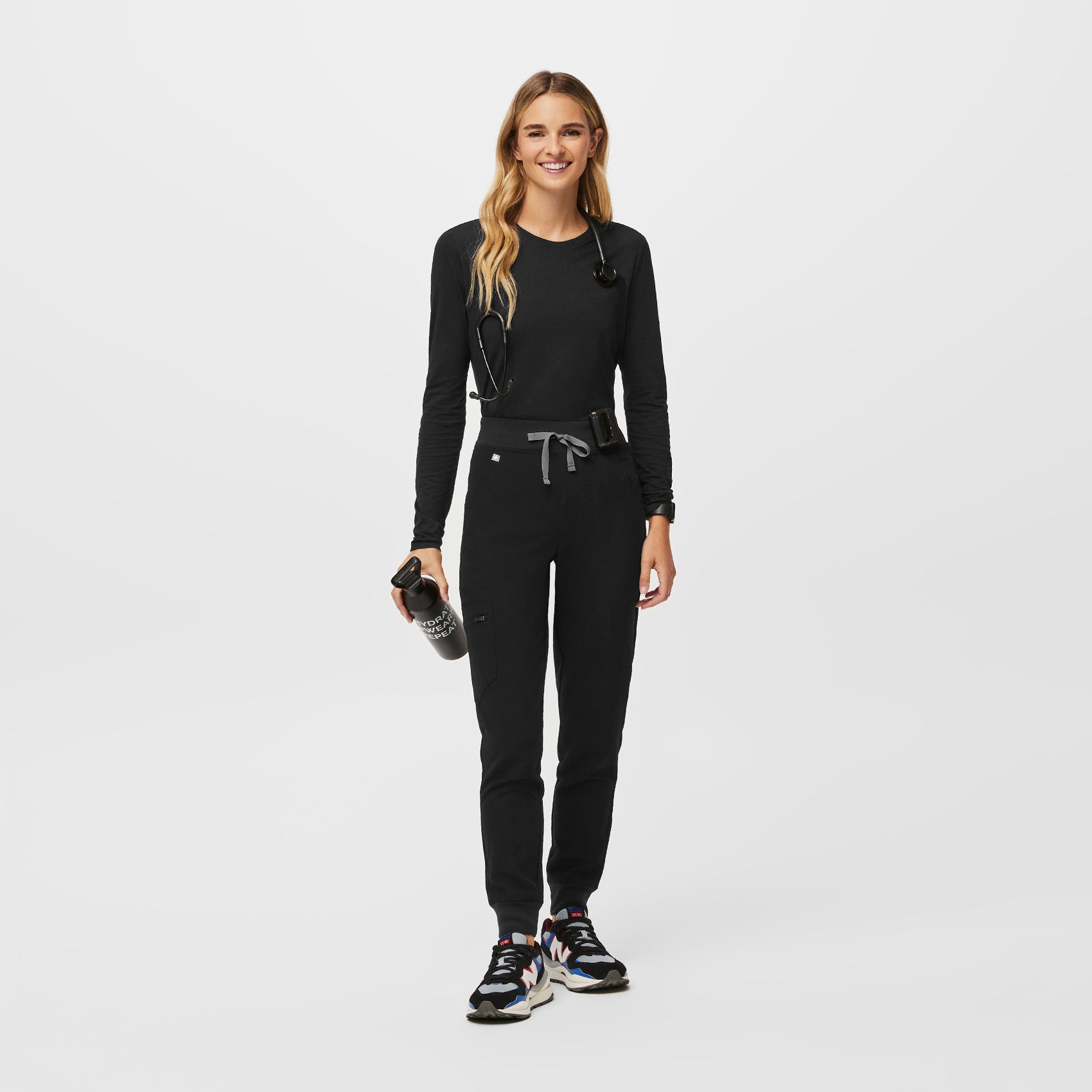 Supersoft Long-Sleeve Underscrub - Black