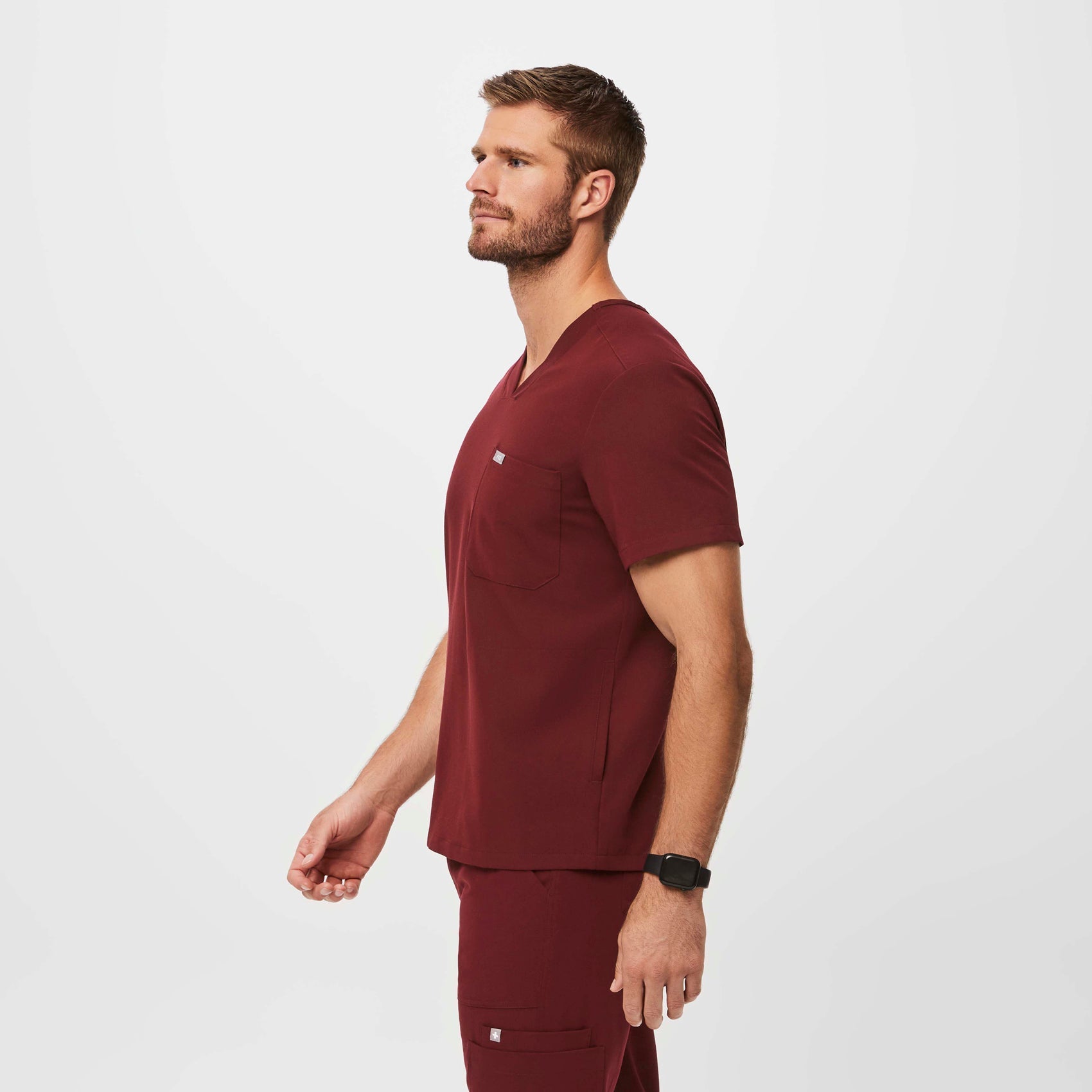 Chisec Scrub Top™ - Burgundy