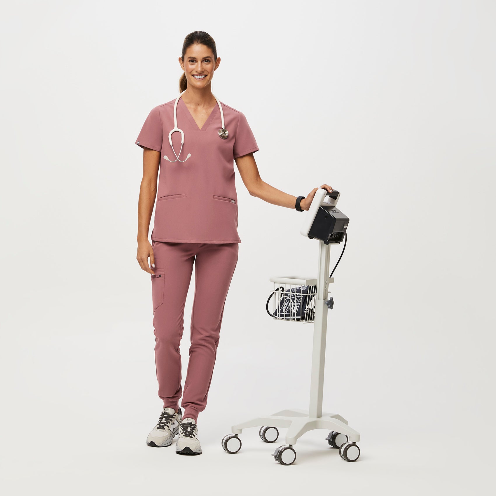Casma Scrub Top™ - Mauve