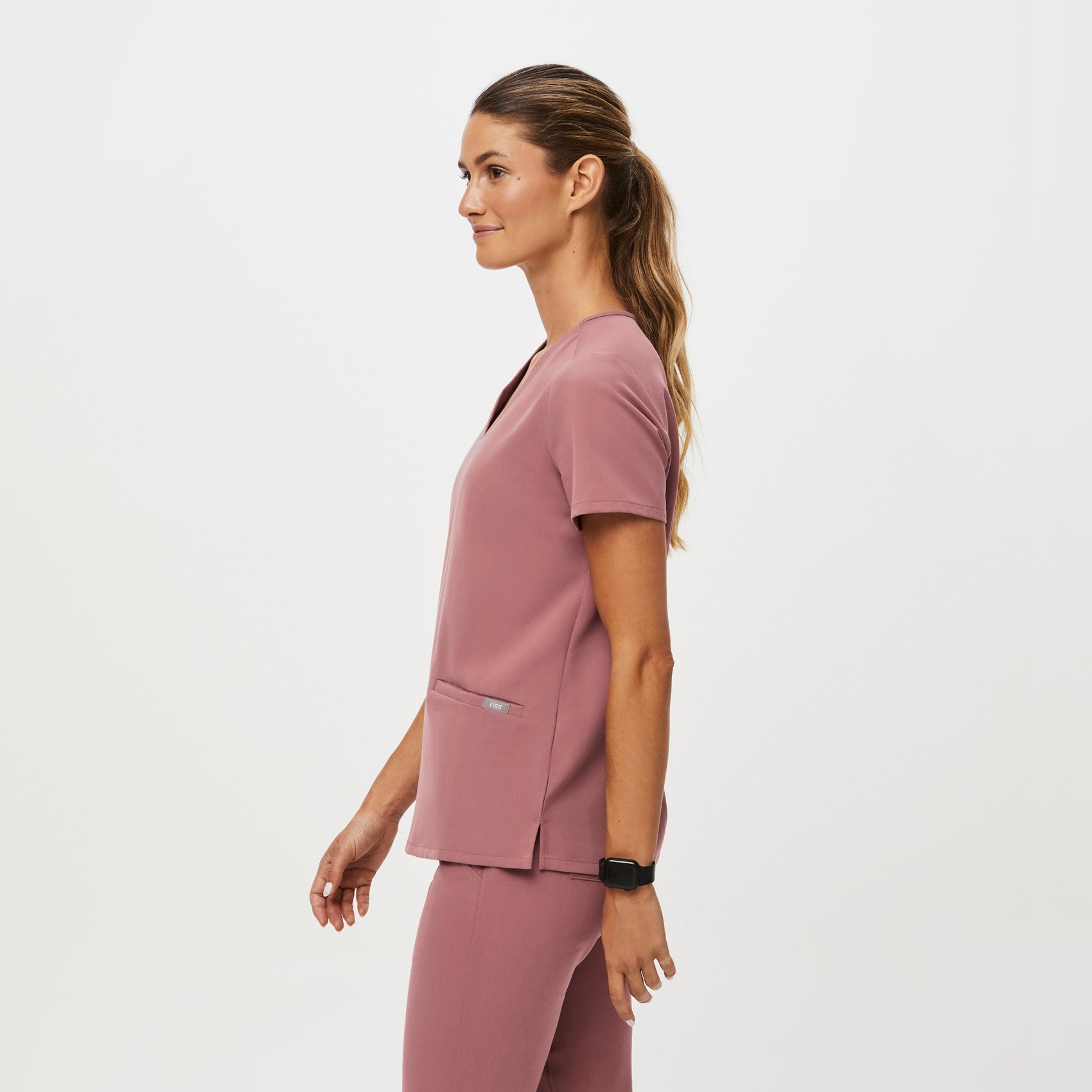 Casma Scrub Top™ - Mauve