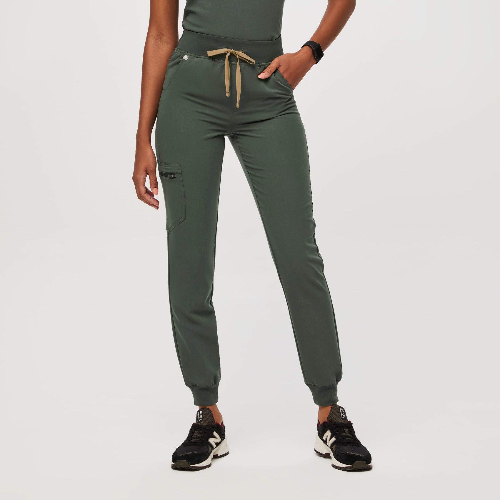 Zamora High-Rise Jogger Scrub Pant™ - Moss