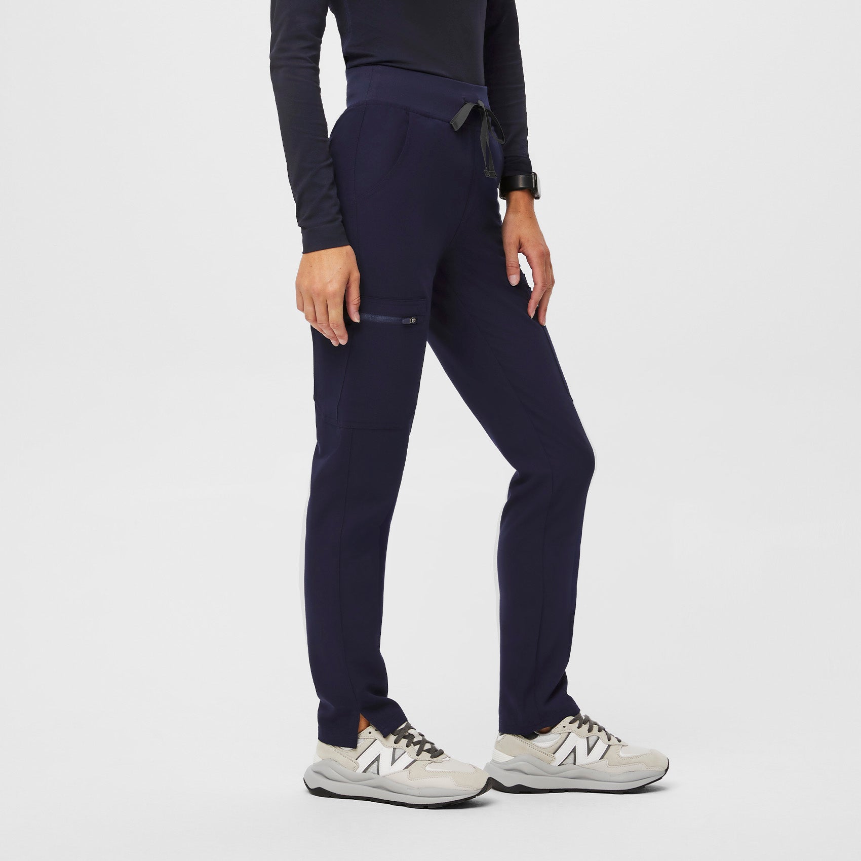 Yola High-Rise Slim Scrub Pant™ - Navy