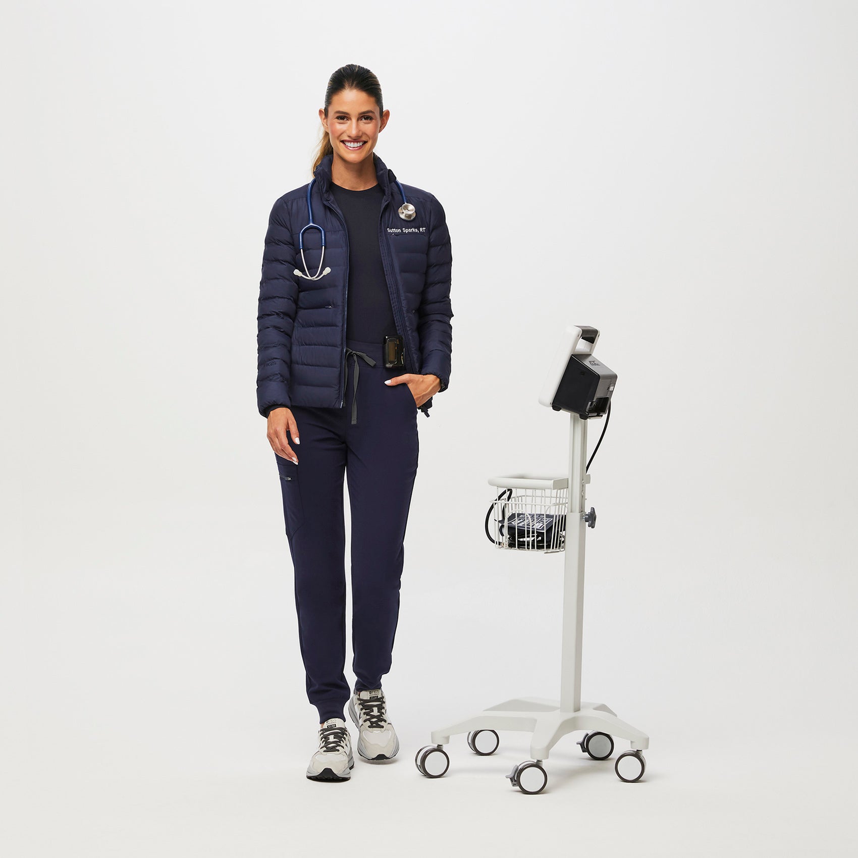 Packable Puffer Jacket - Navy