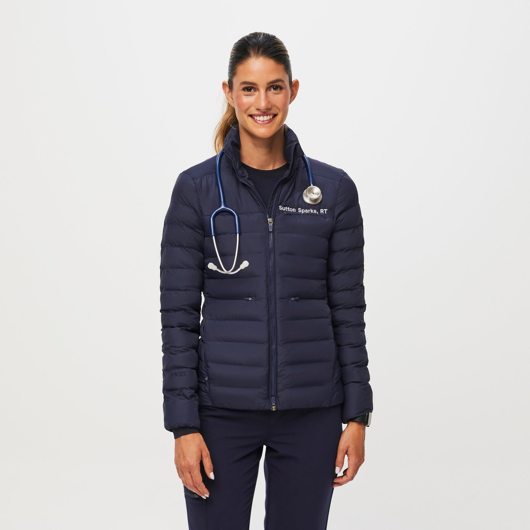 Packable Puffer Jacket - Navy
