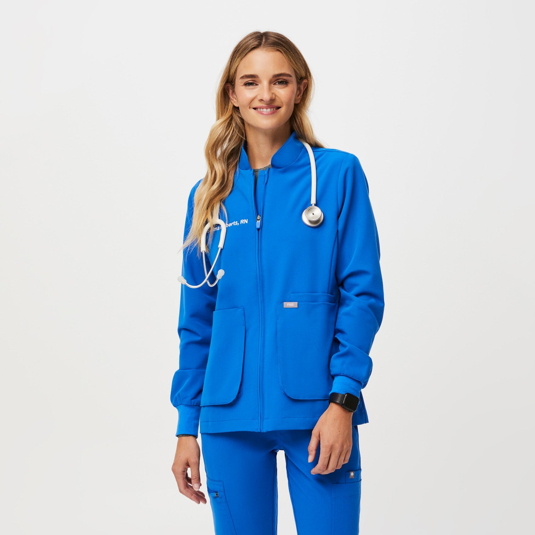 Sebina Scrub Jacket - Royal Blue