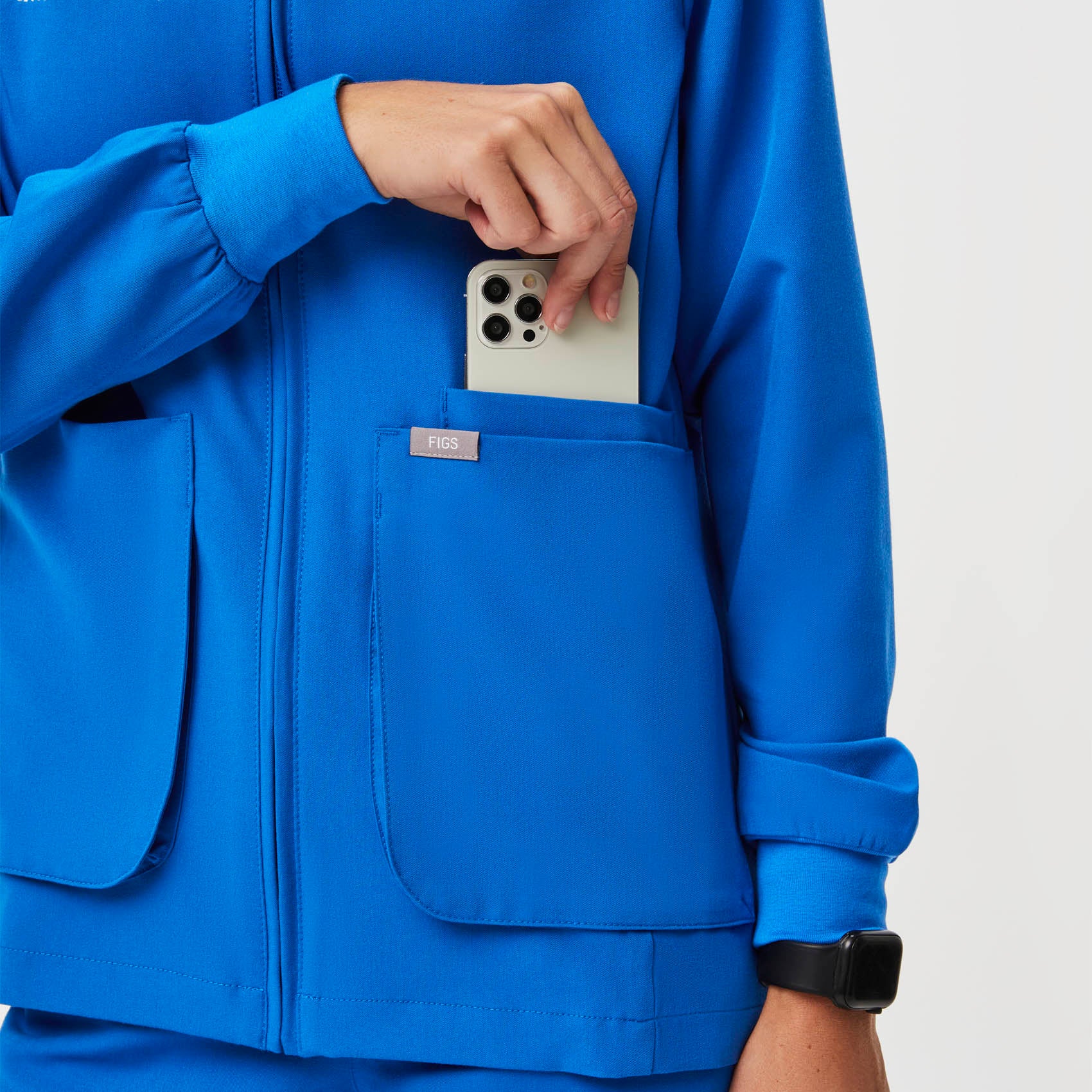 Sebina Scrub Jacket - Royal Blue