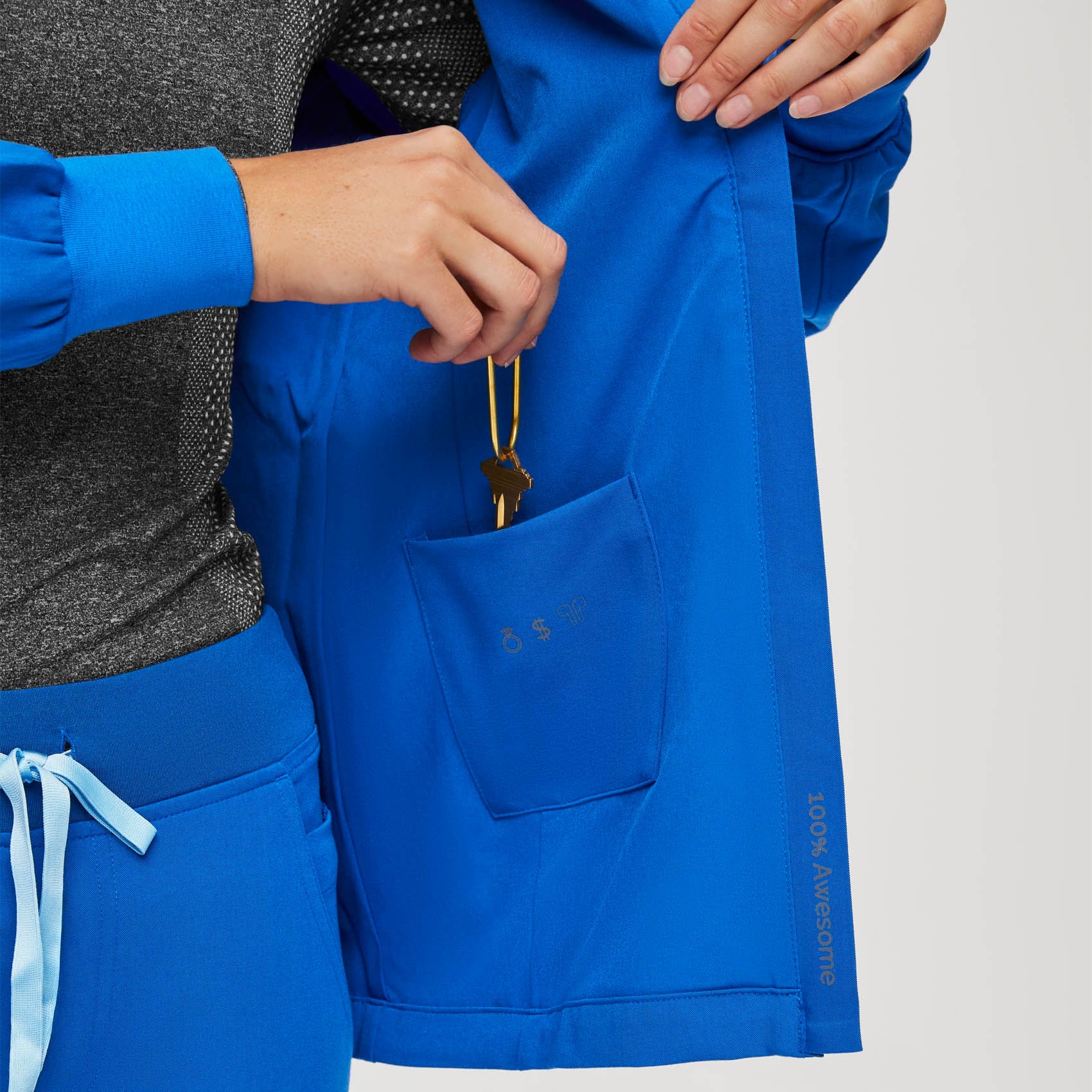 Sebina Scrub Jacket - Royal Blue