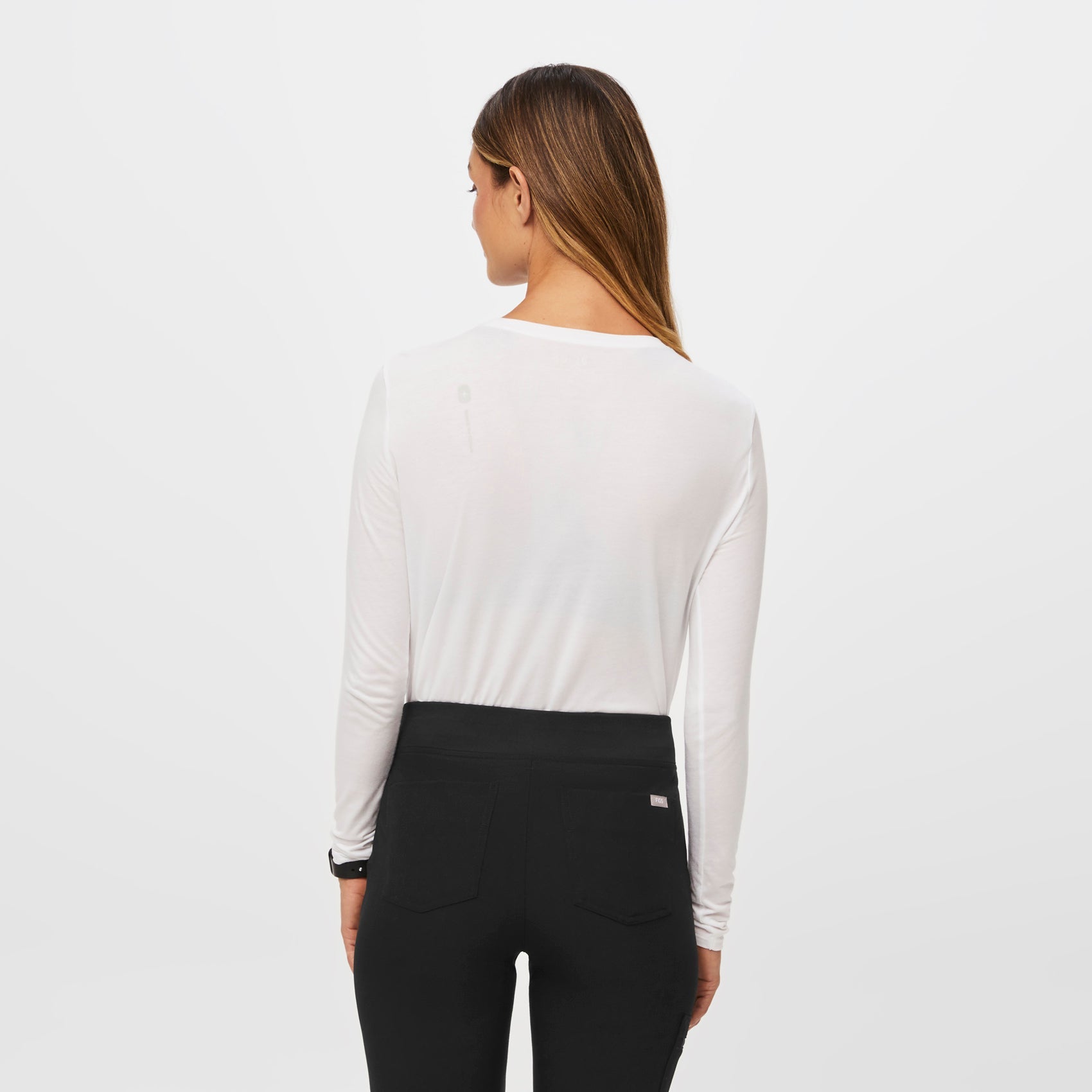 Supersoft Long-Sleeve Underscrub - White