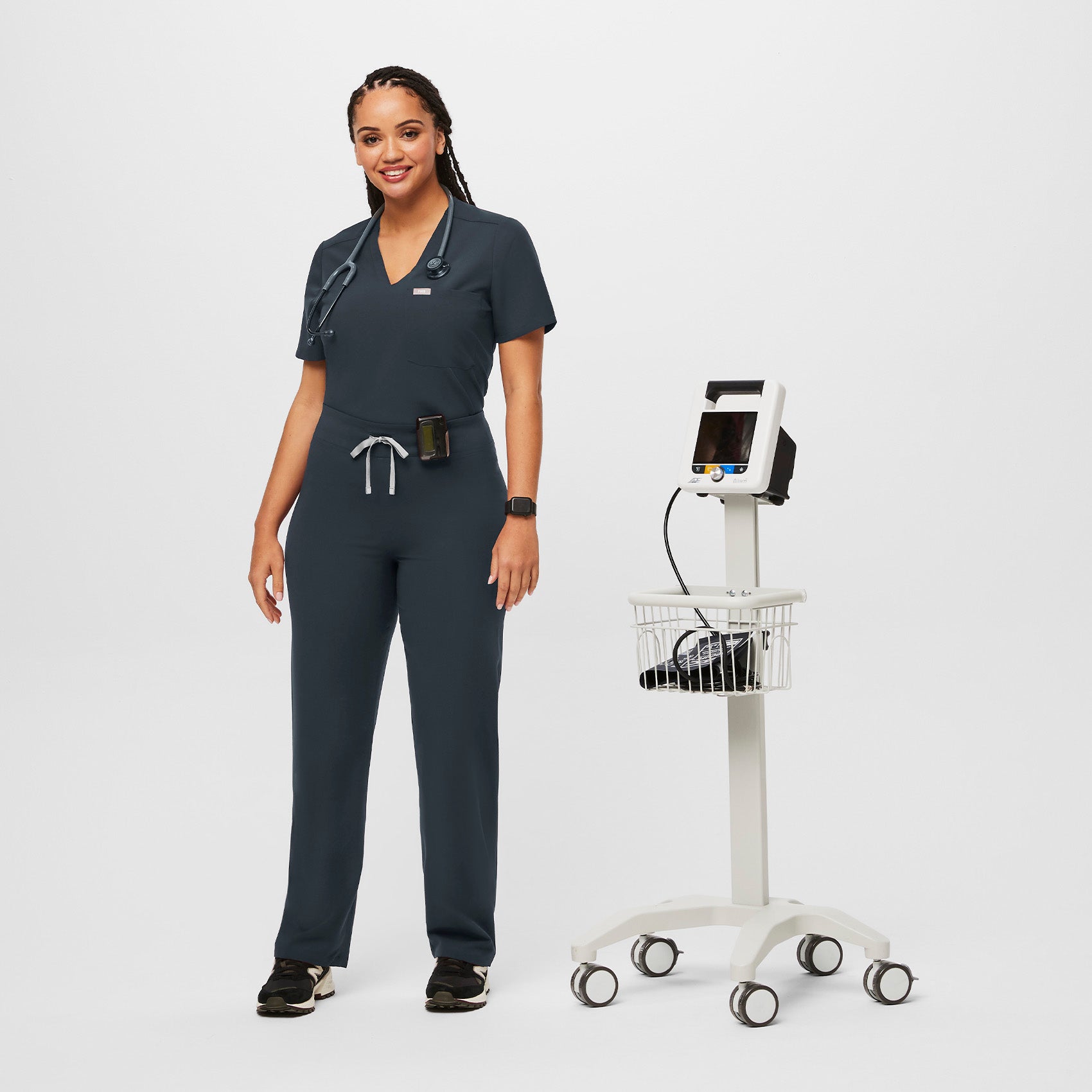 Livingston High-Rise Straight-Leg Scrub Pant™ - Dark Harbor