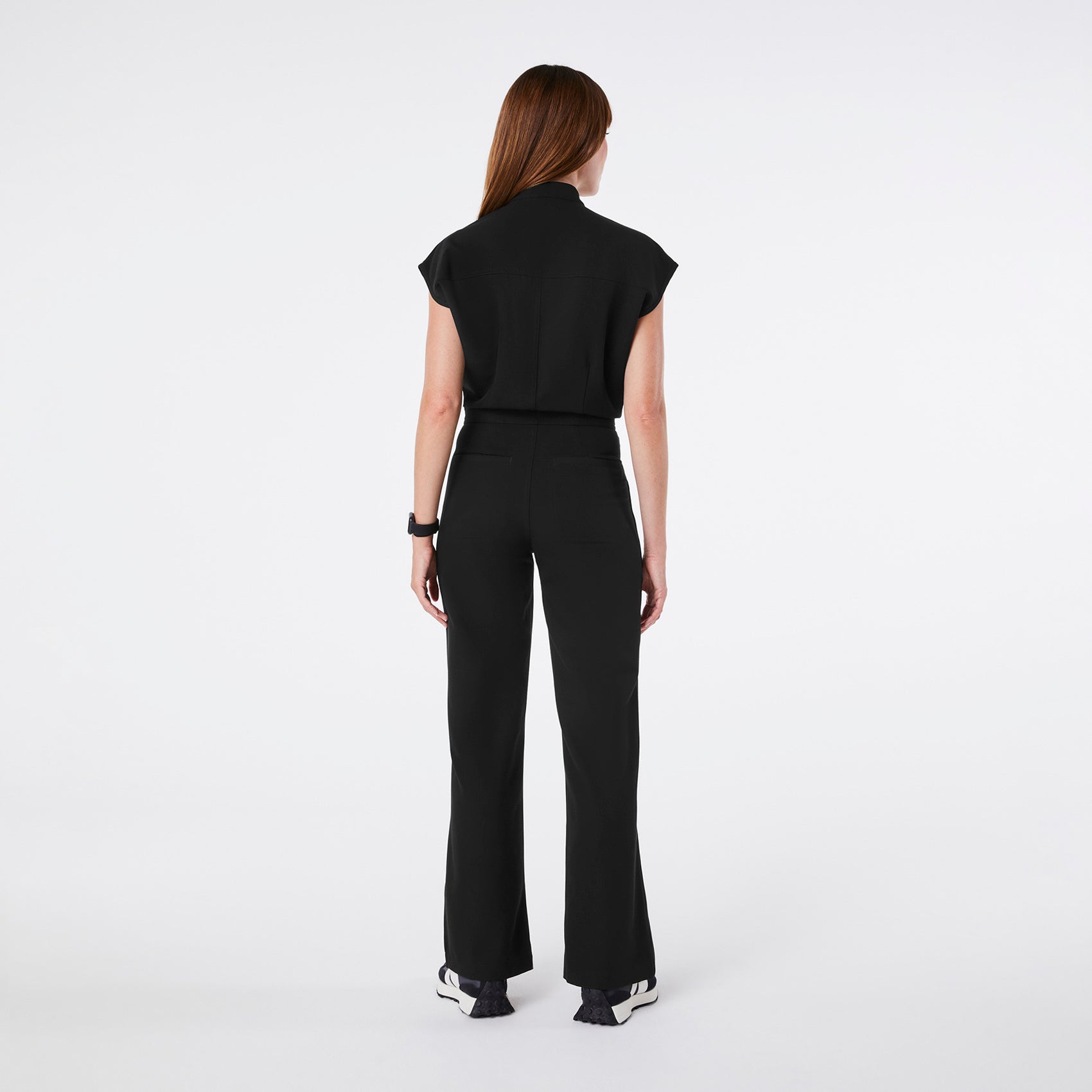 Rafaela Wide-Leg ScrubJumpsuit™ - Black