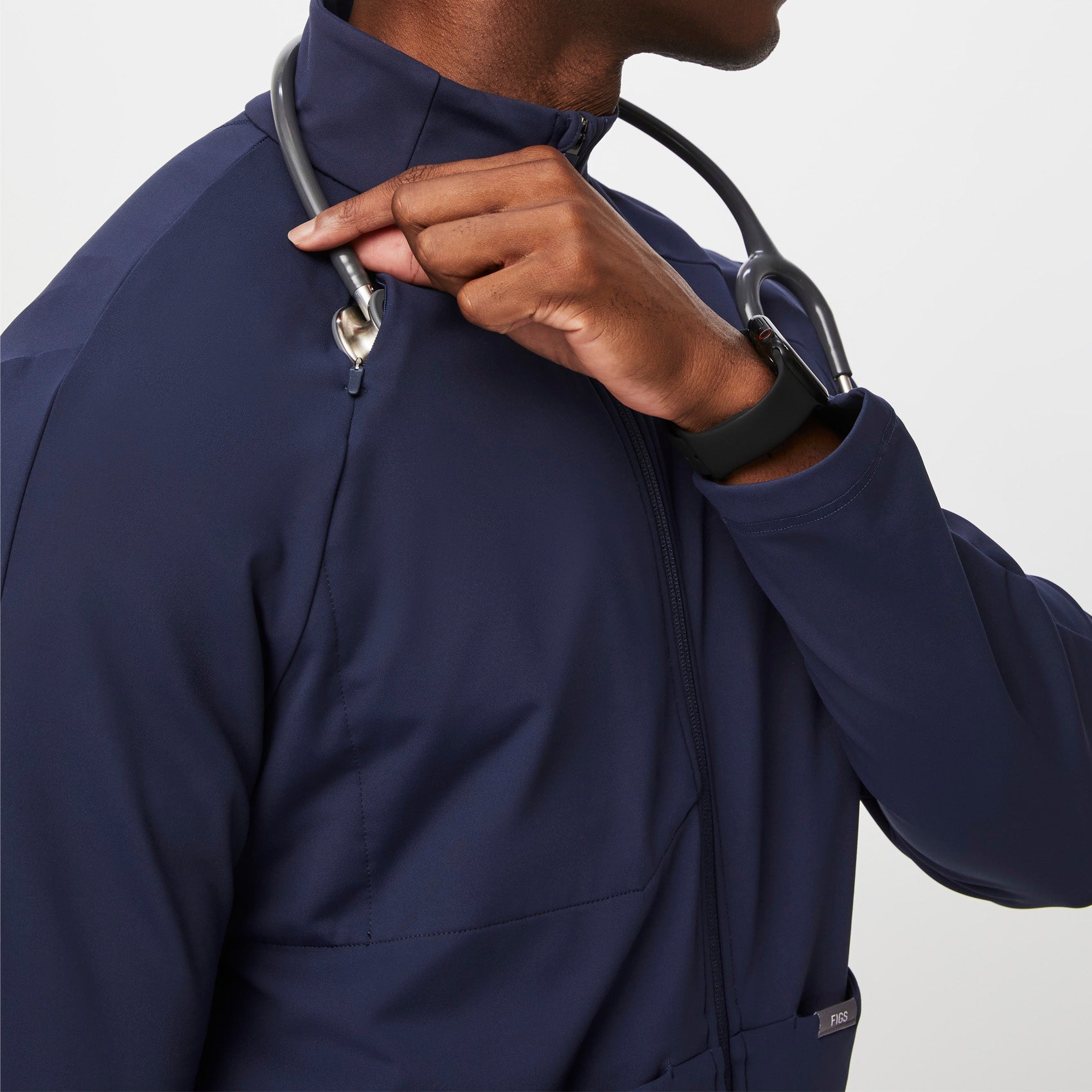 ContourKnit Scrub Jacket™ - Navy