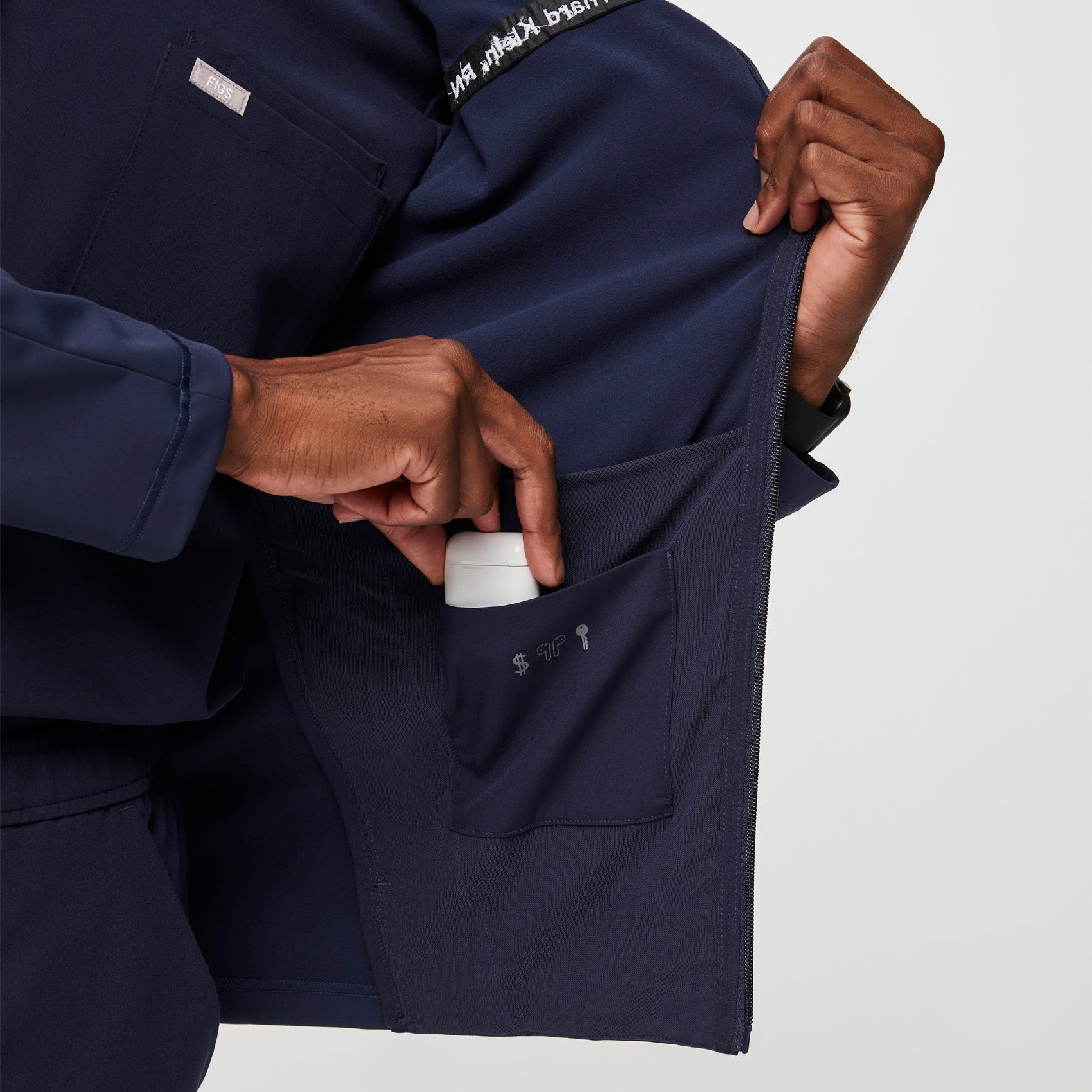 ContourKnit Scrub Jacket™ - Navy