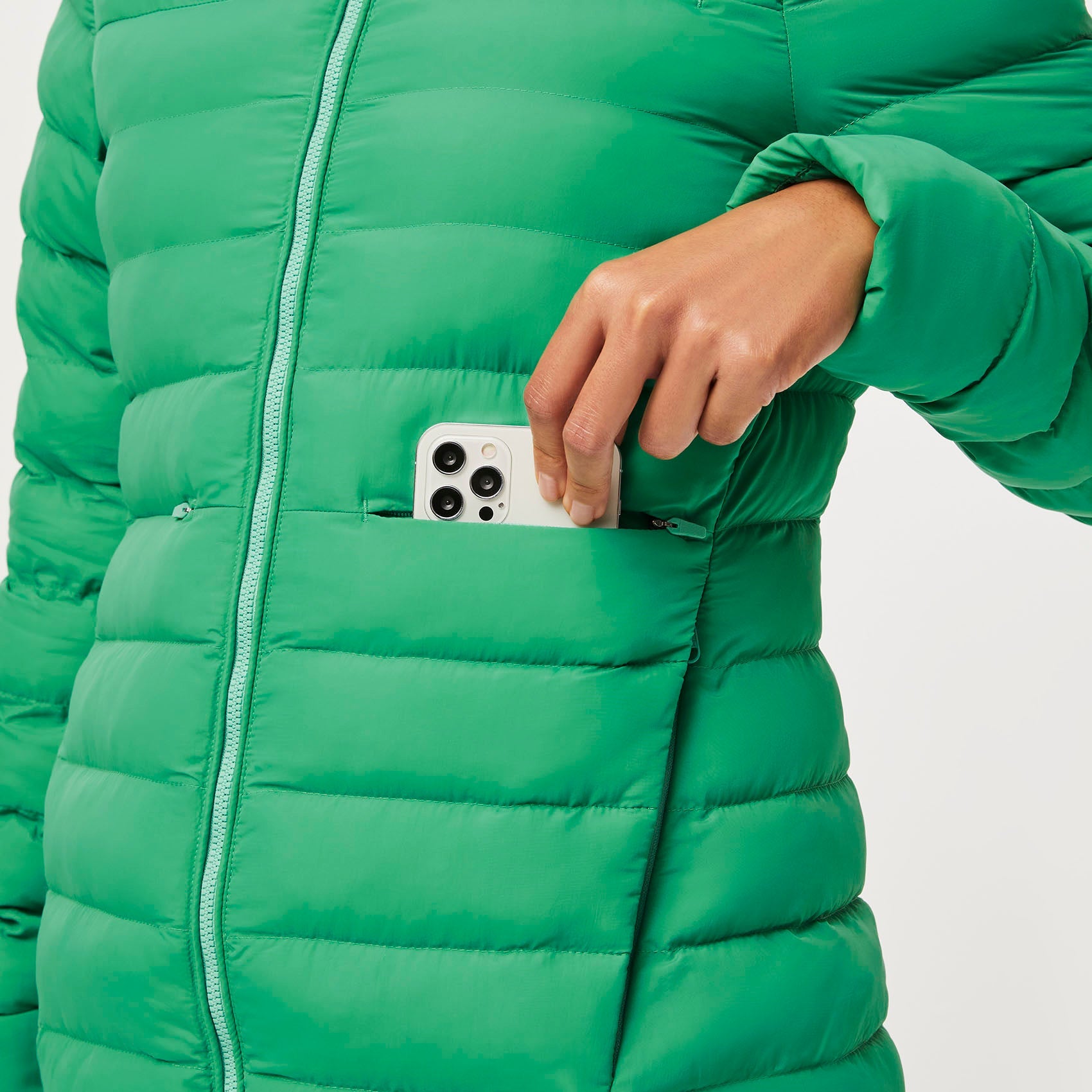 Packable Puffer Jacket - Surgical Green