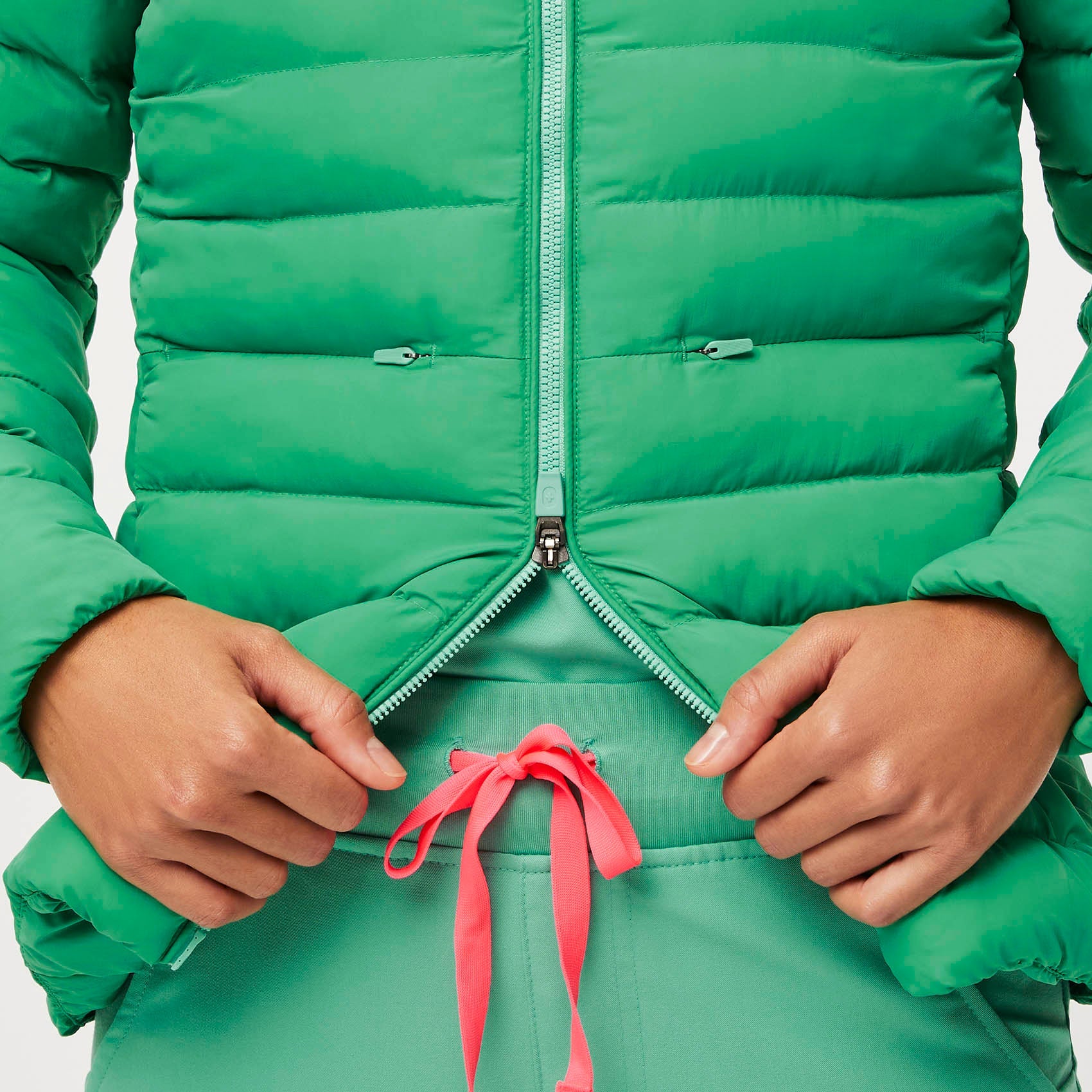 Packable Puffer Jacket - Surgical Green