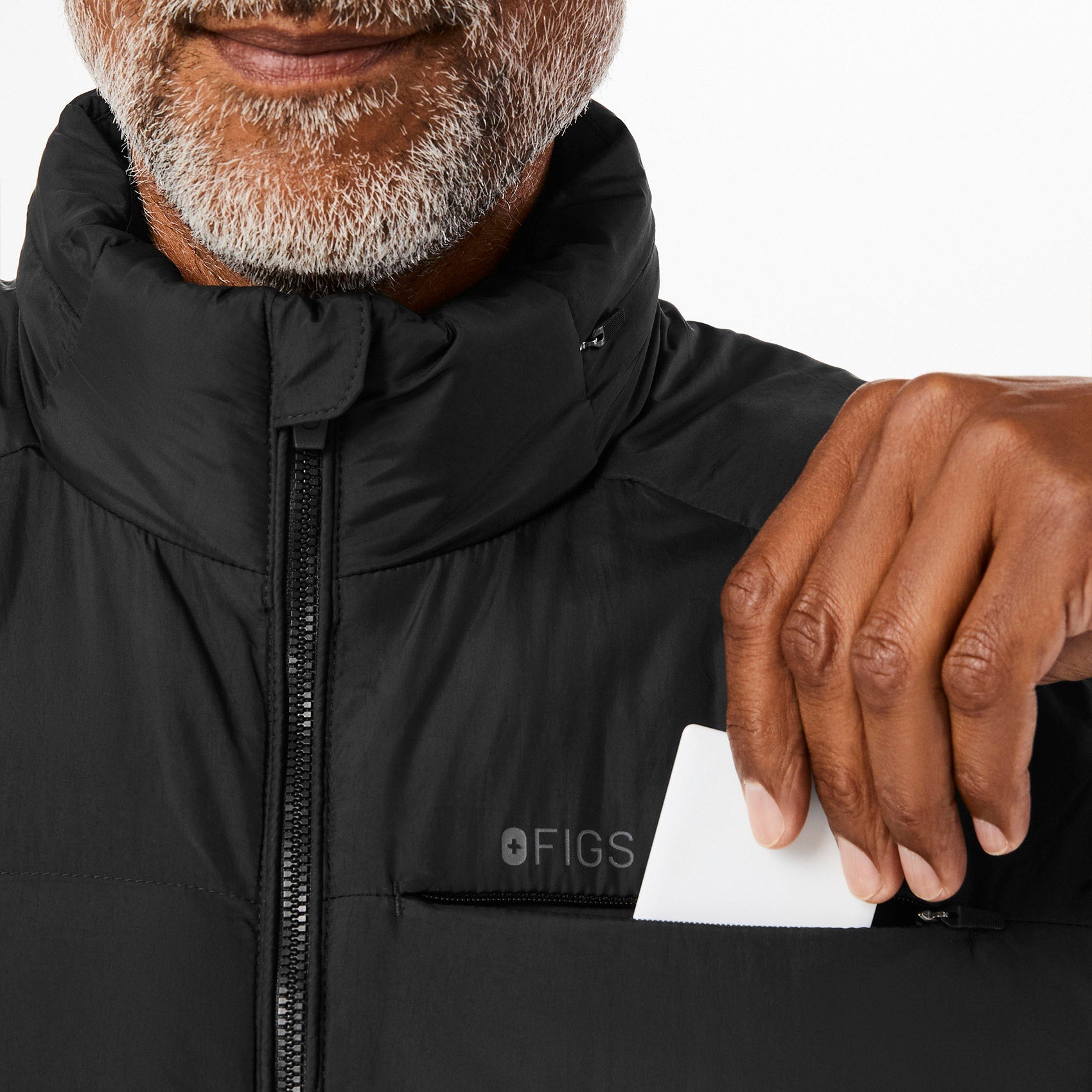 Packable Puffer Vest - Black