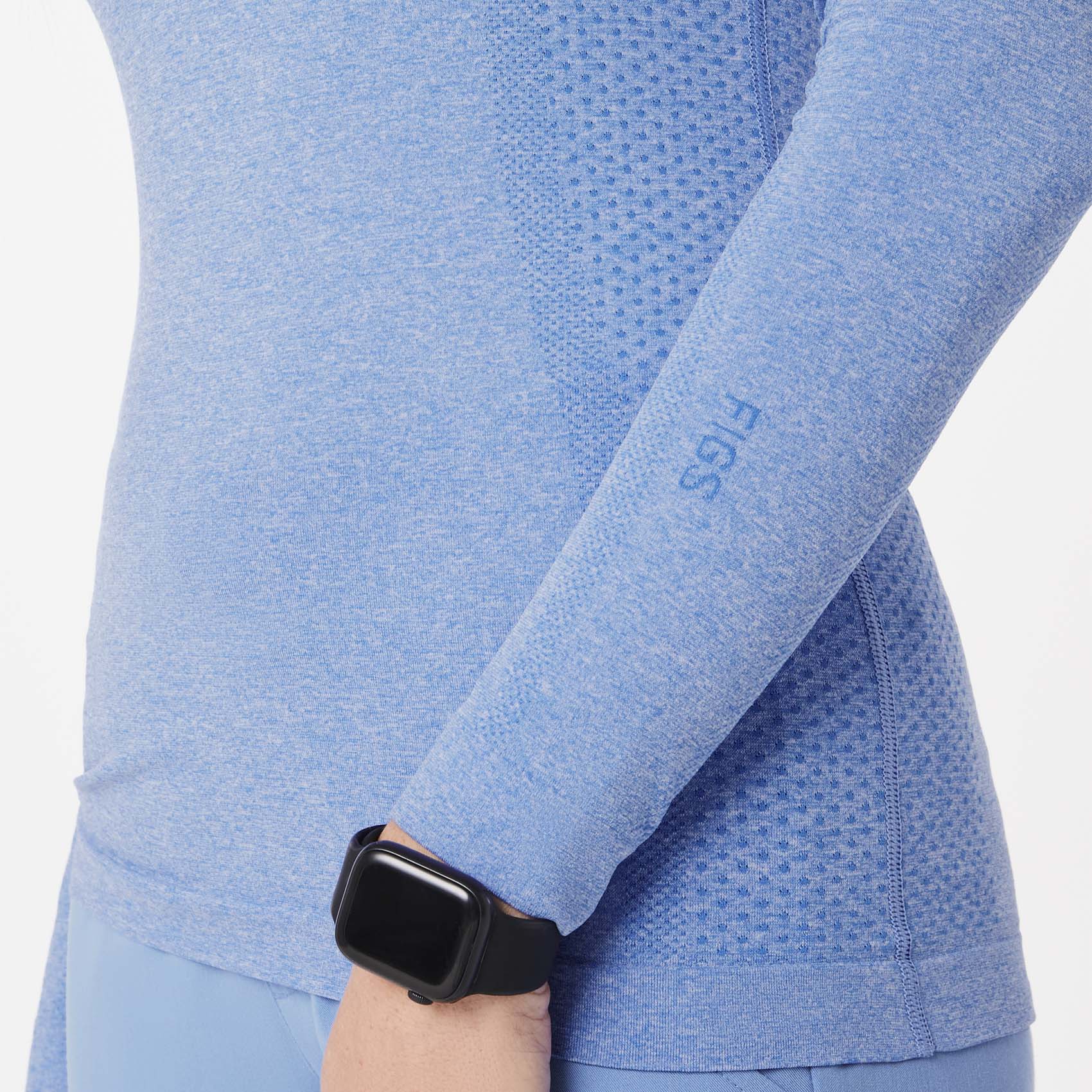 Salta Seamless Long-Sleeve Underscrub - Ceil Blue